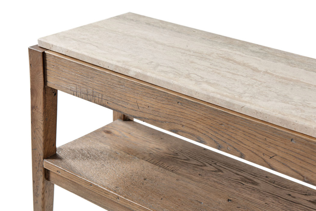 Theodore Alexander Tay Console Table - Light Echo Oak