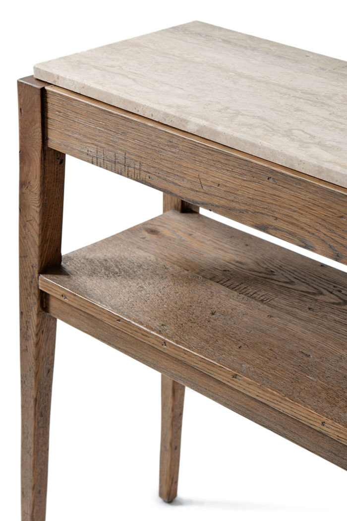 Theodore Alexander Tay Console Table - Light Echo Oak