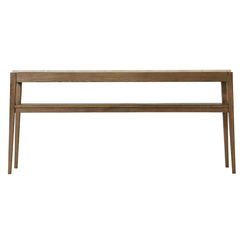 Theodore Alexander Tay Console Table - Light Echo Oak