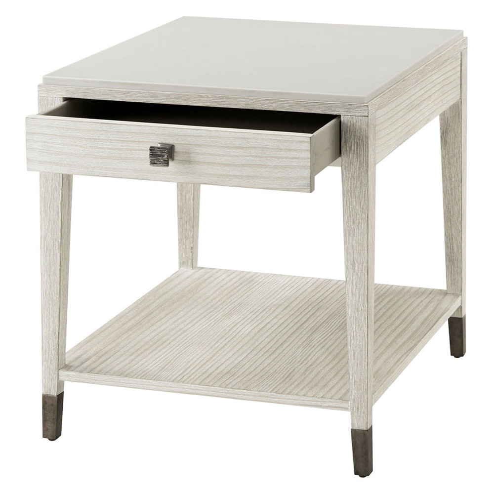 Theodore Alexander Breeze 1-Drawer Side Table