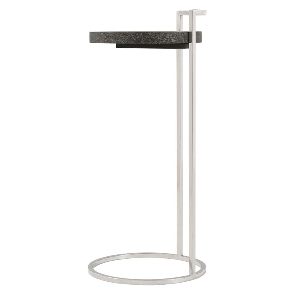 Theodore Alexander Alistair Accent Table - Tempest/Nickel