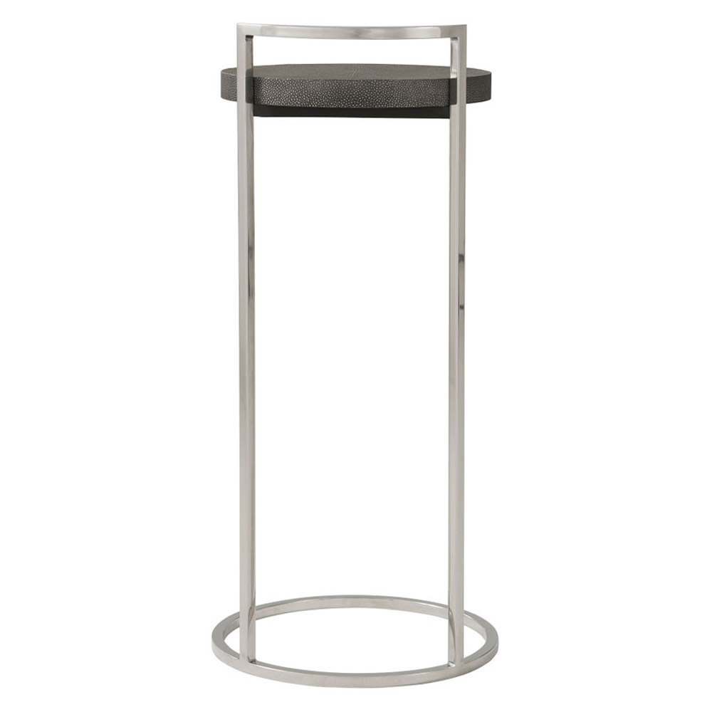 Theodore Alexander Alistair Accent Table - Tempest/Nickel