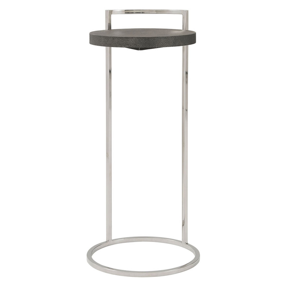 Theodore Alexander Alistair Accent Table - Tempest/Nickel