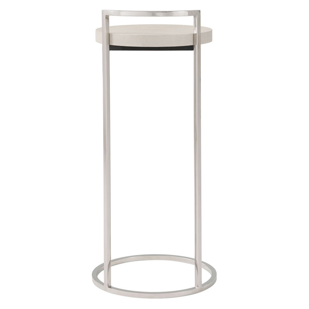 Theodore Alexander Alistair Accent Table - Overcast/Nickel