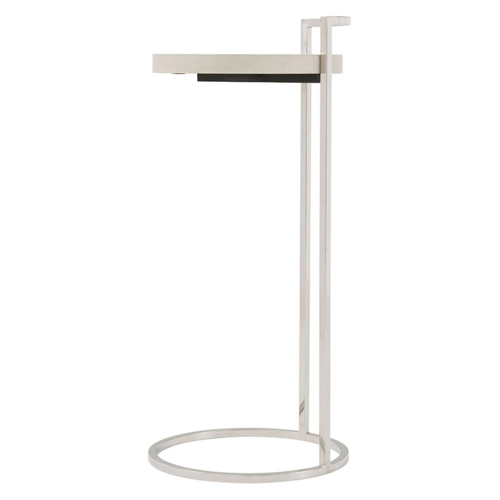 Theodore Alexander Alistair Accent Table - Overcast/Nickel