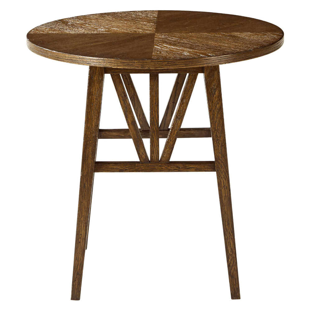 Theodore Alexander Nova Round Side Table - Dusk