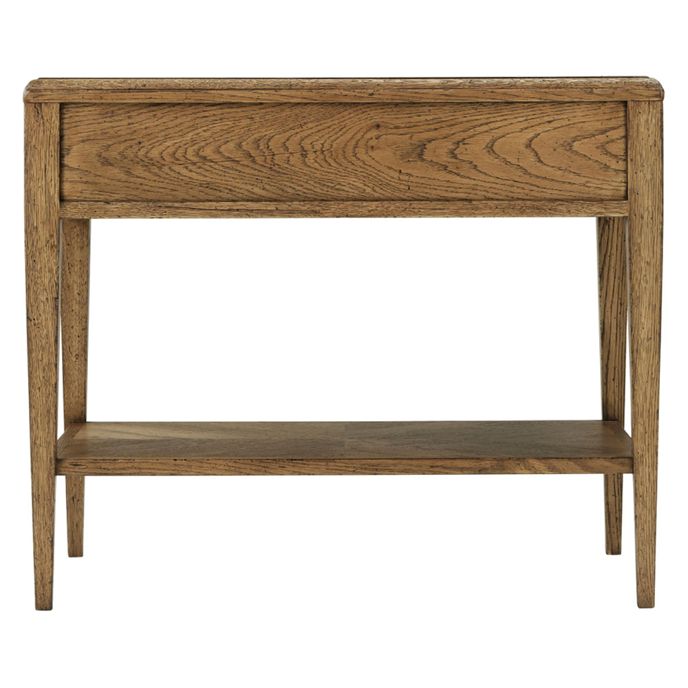 Theodore Alexander Nova Rectangular 1-Drawer Side Table - Dawn