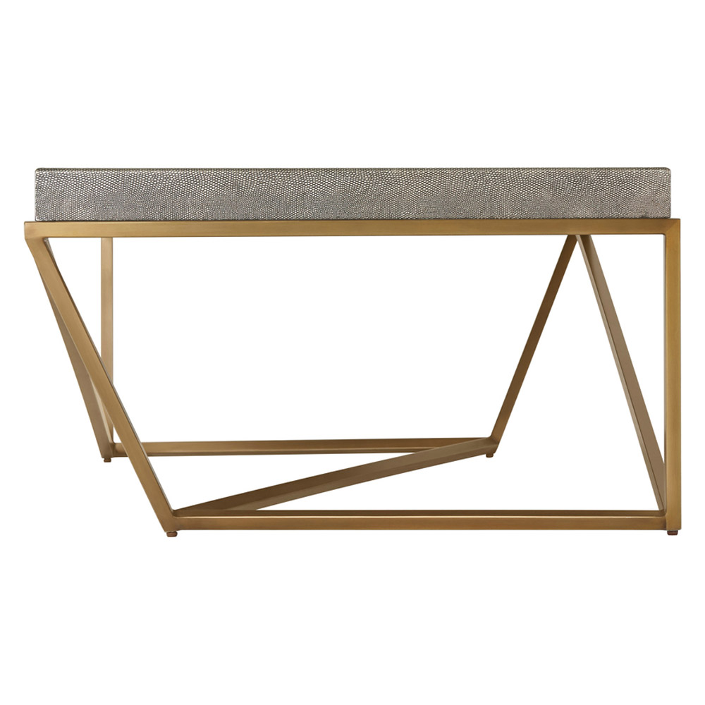 Theodore Alexander Crazy X Tray Cocktail Table - Tempest/Brass