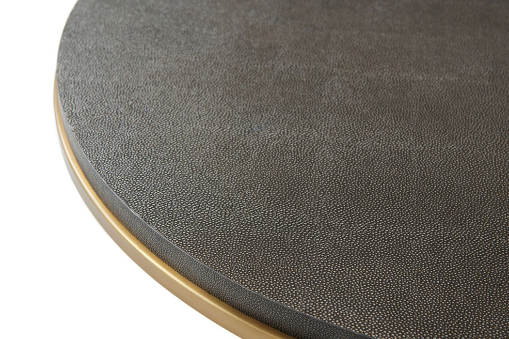 Theodore Alexander™ - Small Fisher Round Cocktail Table Shagreen