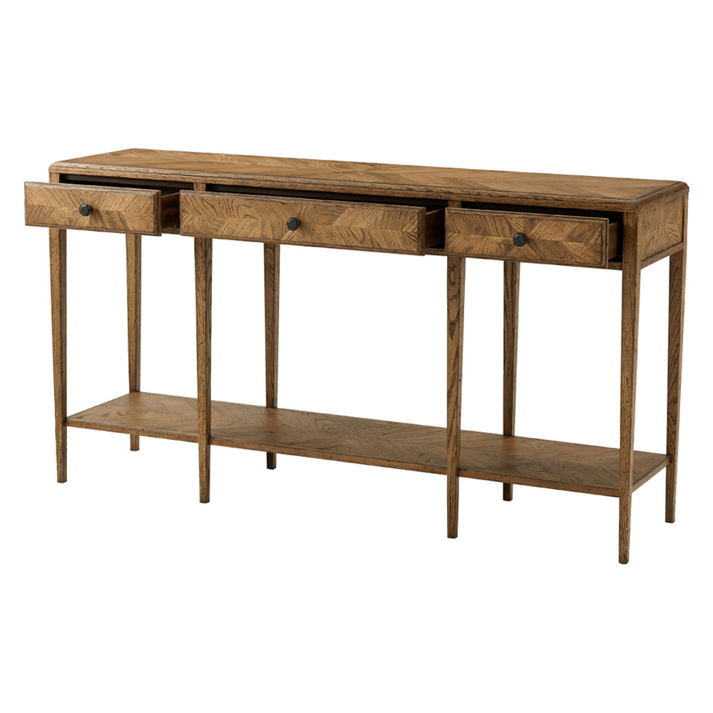 Theodore Alexander Nova 2-Tier/3-Drawer Console Table - Dawn