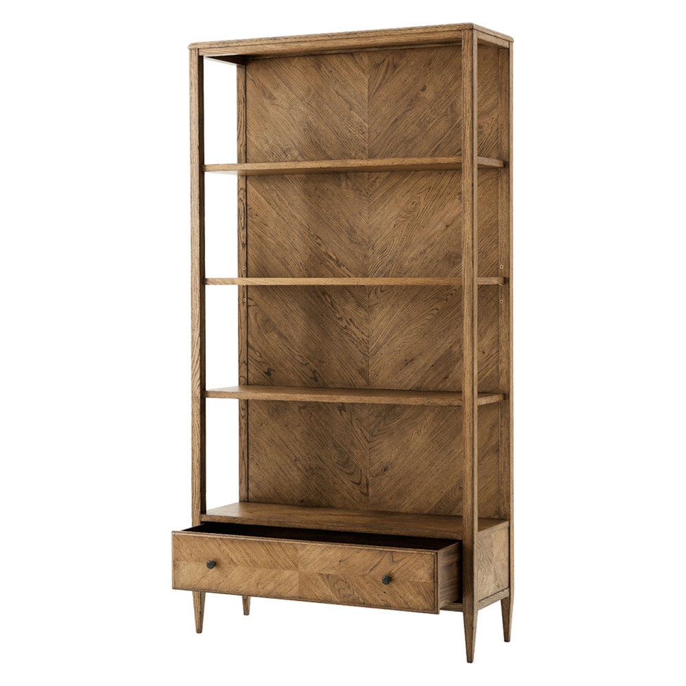 Theodore Alexander Nova Open Bookcase - Dawn