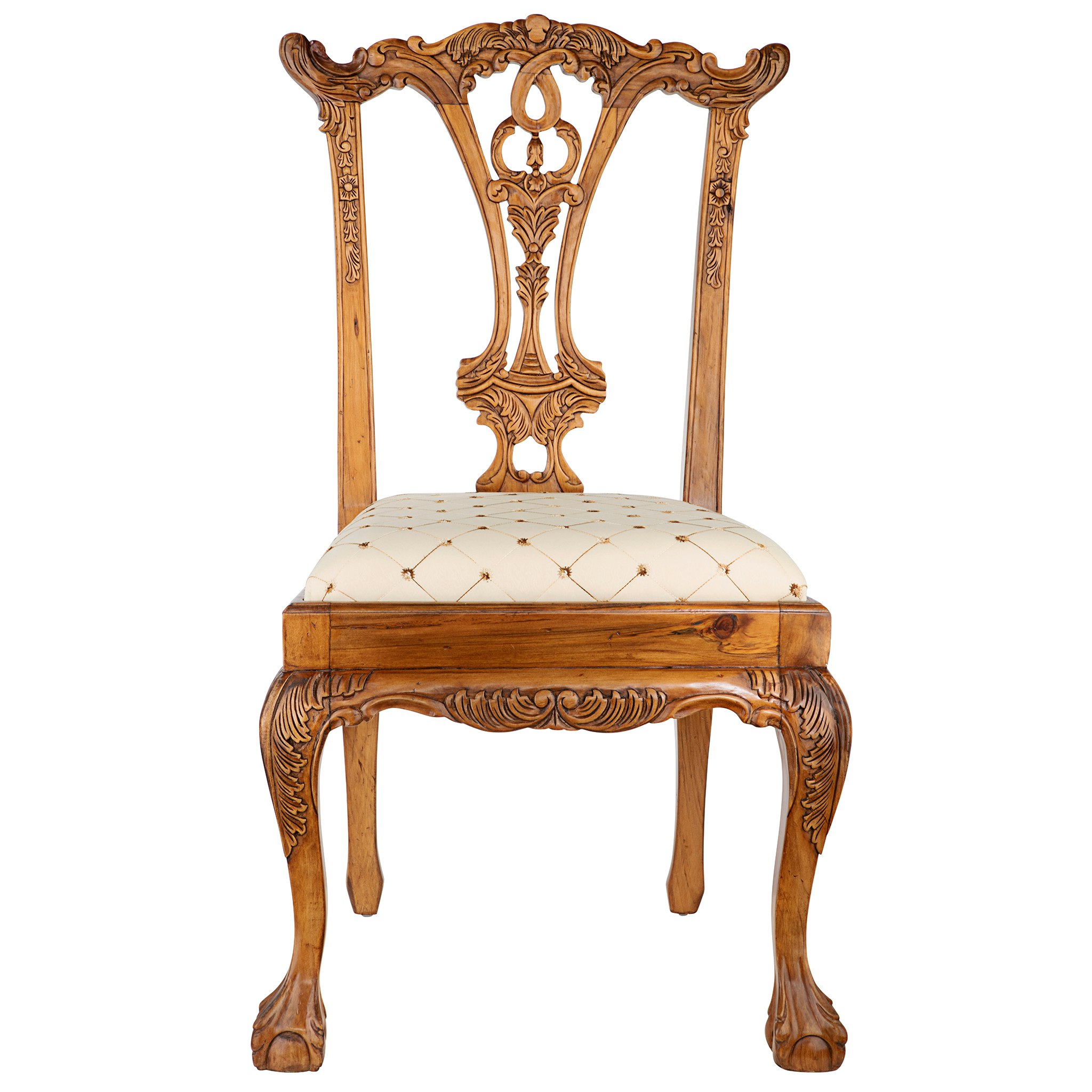 Toscano™ English Chippendale Side Chair - Mahogany