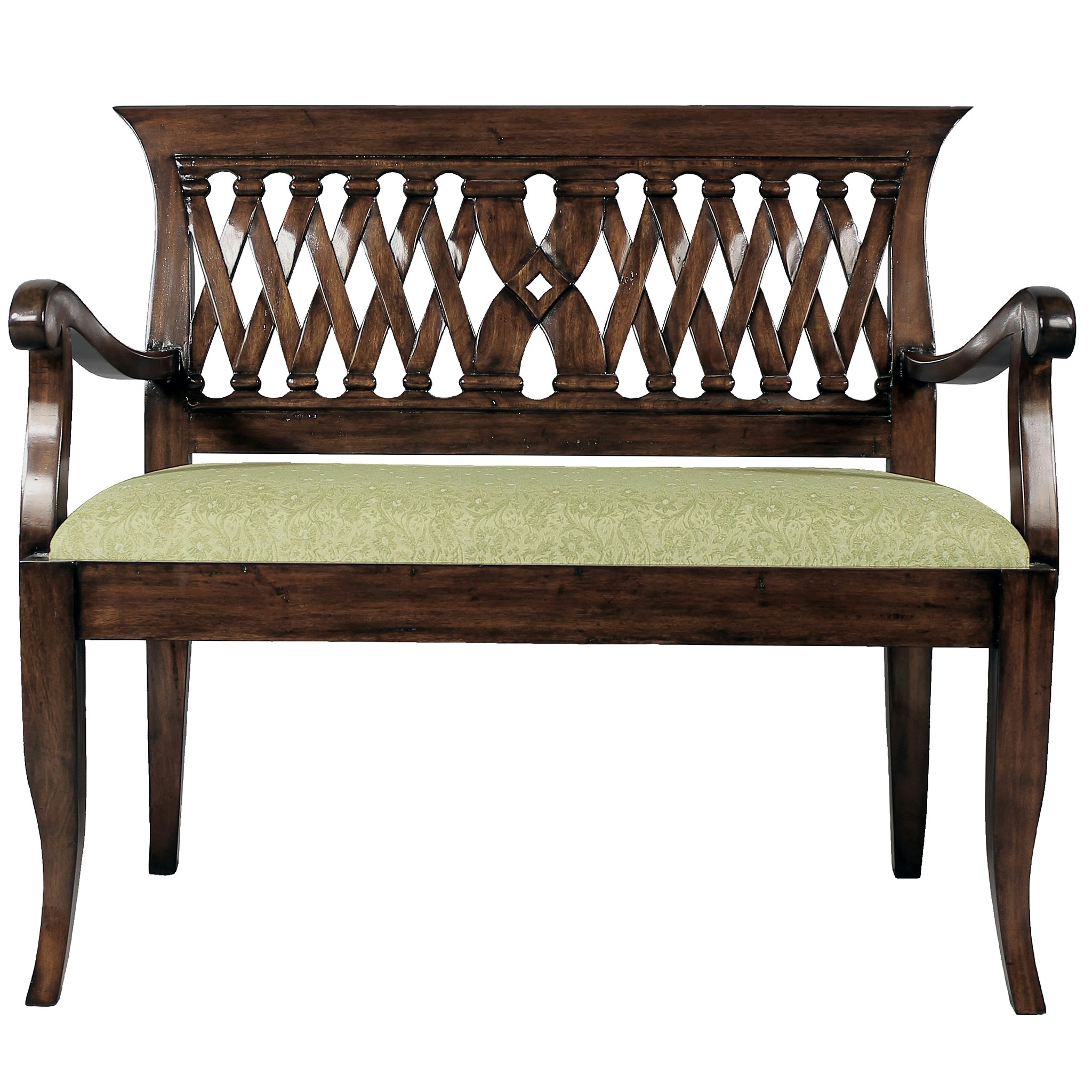 Toscano - The Wren Bench in Cherry, Mahogany