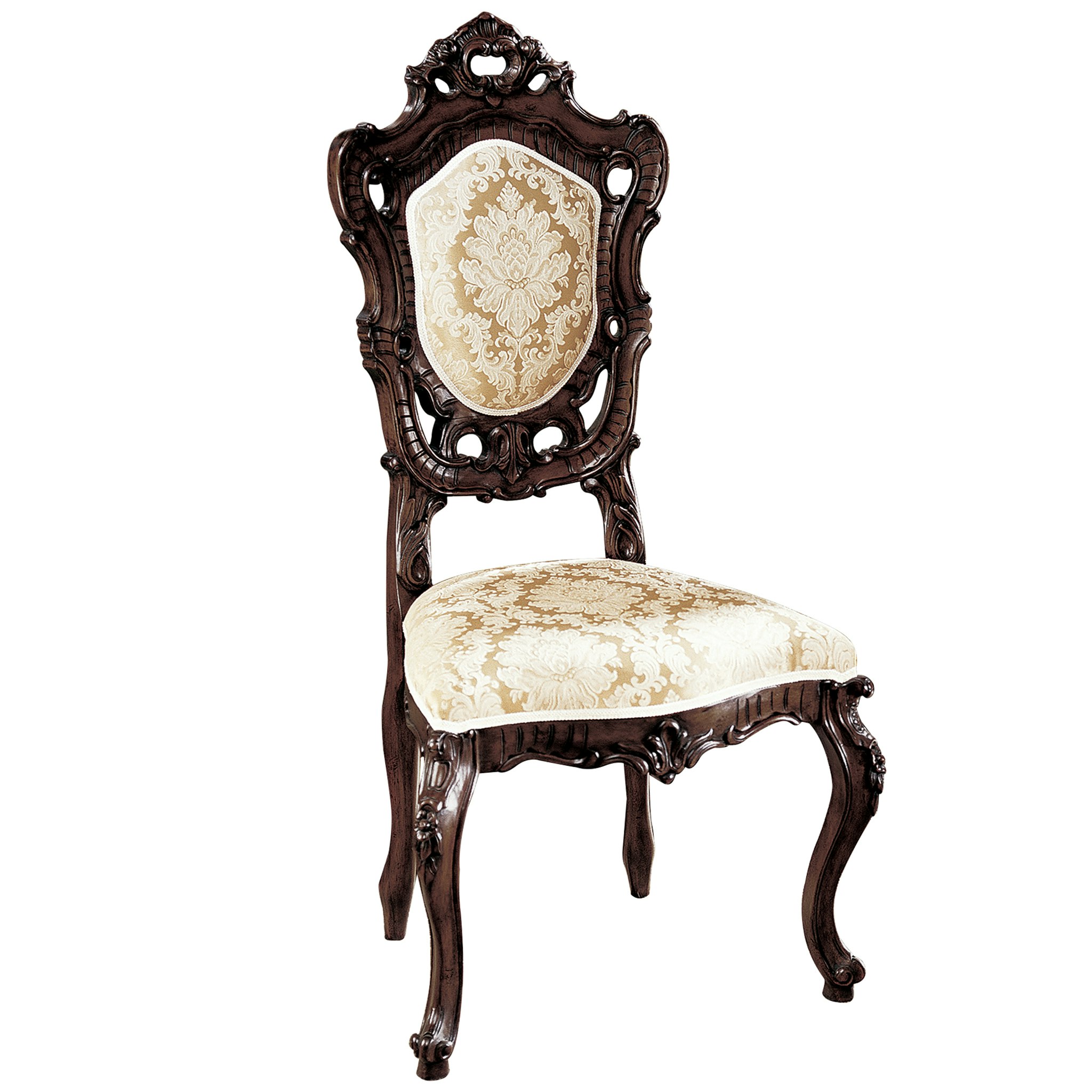 Toscano™ Toulon French Rococo Side Chair - Mahogany