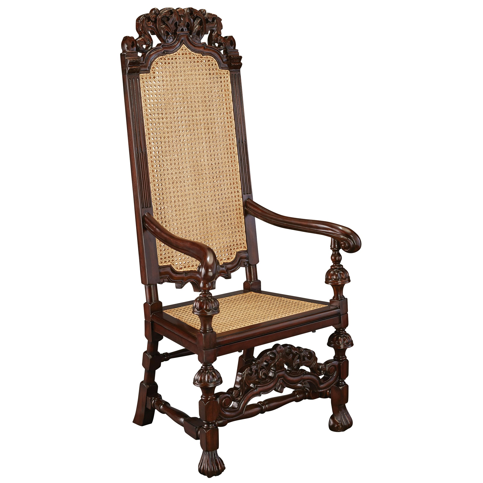 Toscano - William and Mary Armchair in Mahogany