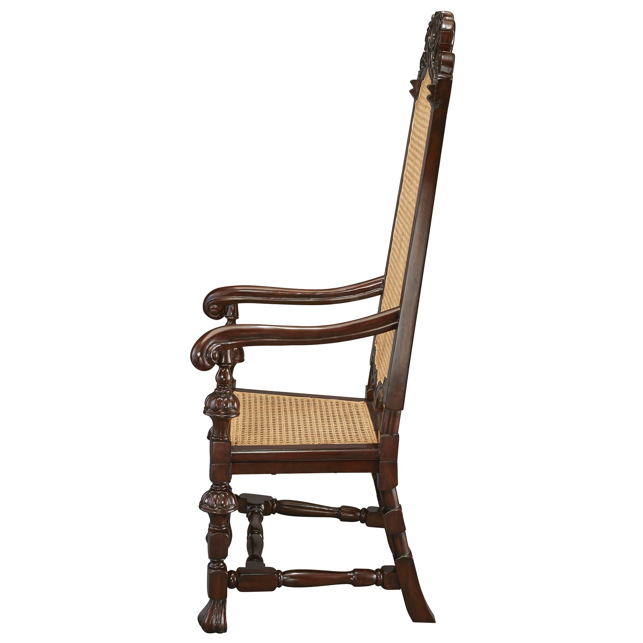 Toscano - William and Mary Armchair in Mahogany