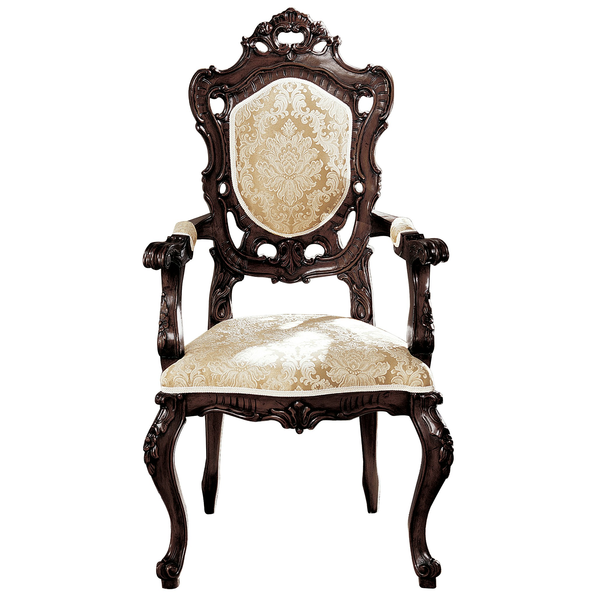 Toscano™ Toulon French Rococo Armchair - Mahogany