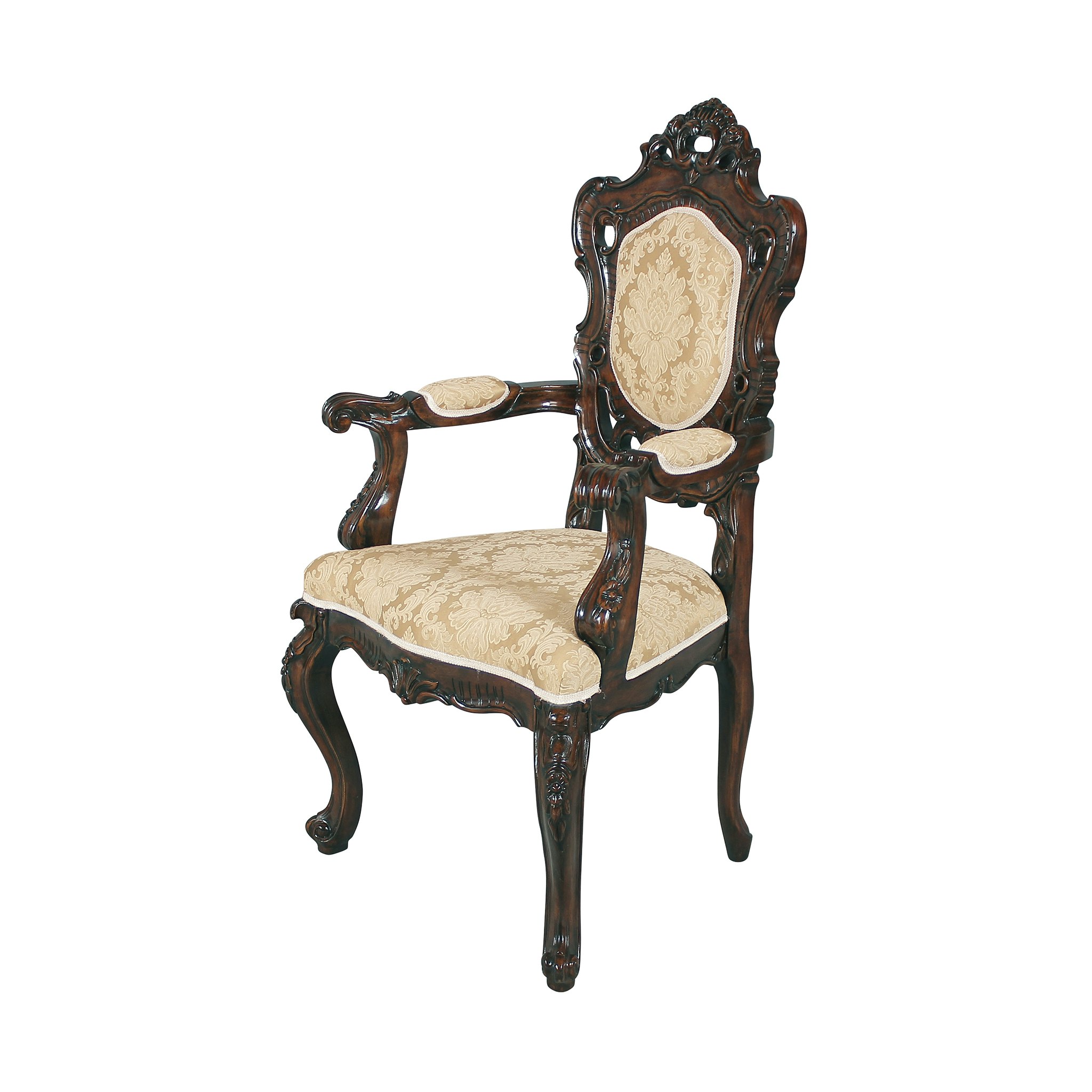 Toscano™ Toulon French Rococo Armchair - Mahogany