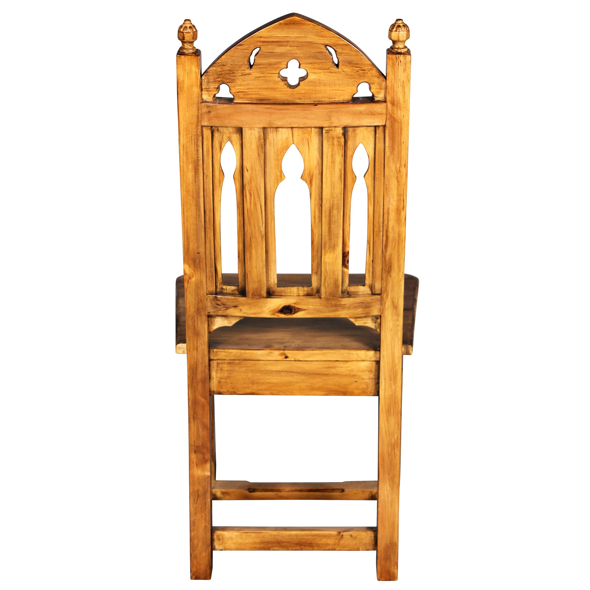 Toscano - Sudbury Hand-Carved Gothic Side Chair in Mahogany