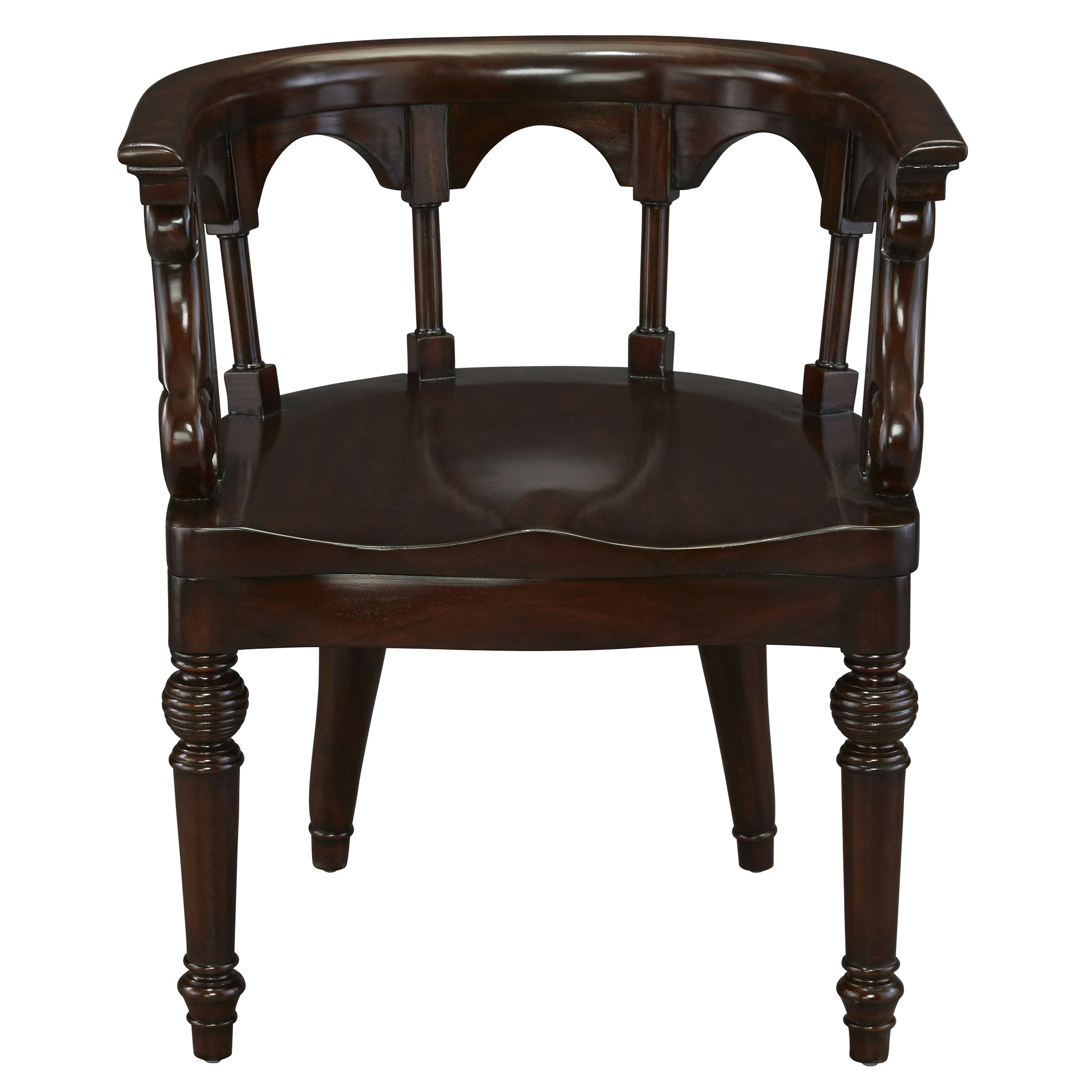 Toscano - Prince Regent Captain Chair in Walnut, Mahogany