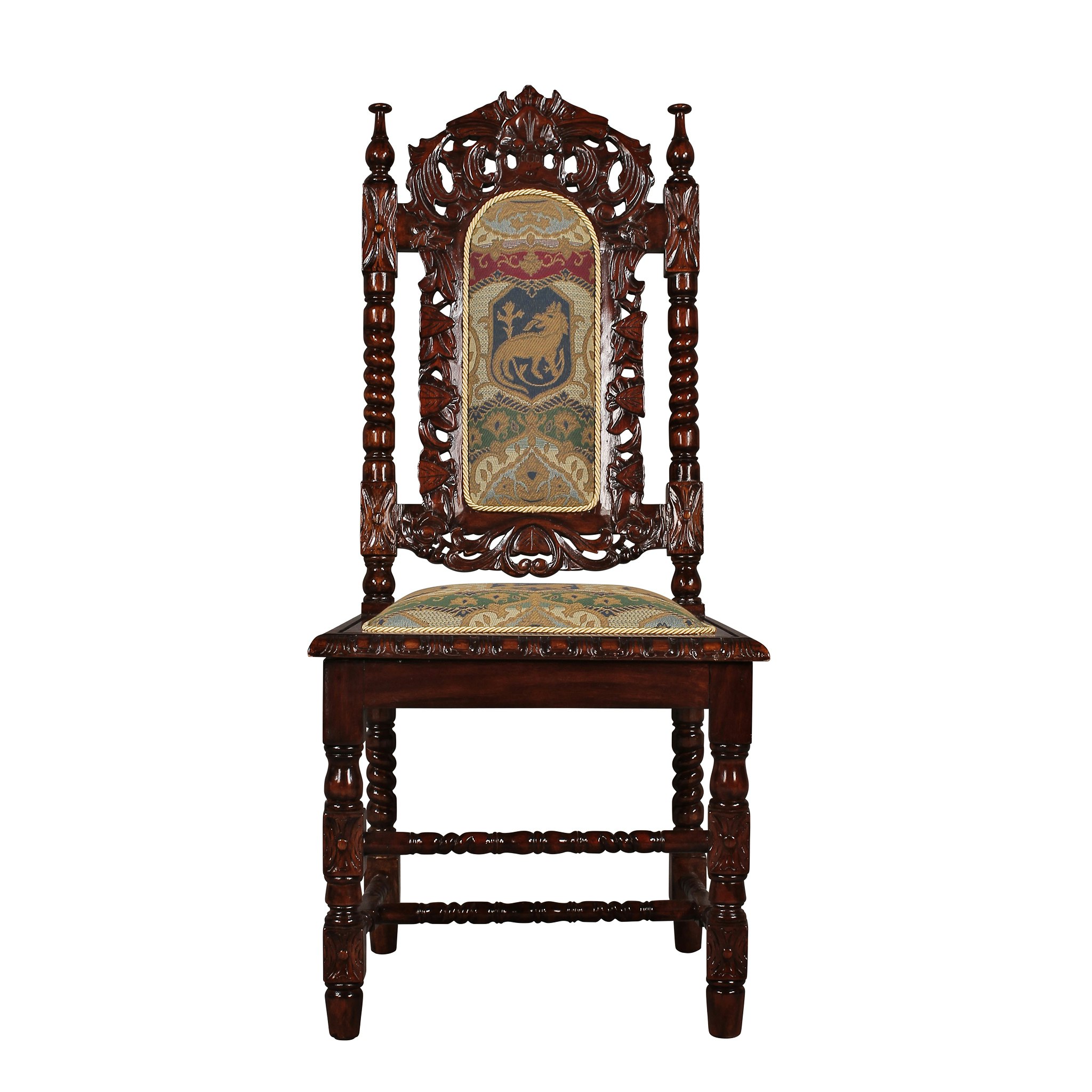 Toscano - Charles II Side Chair in Mahogany