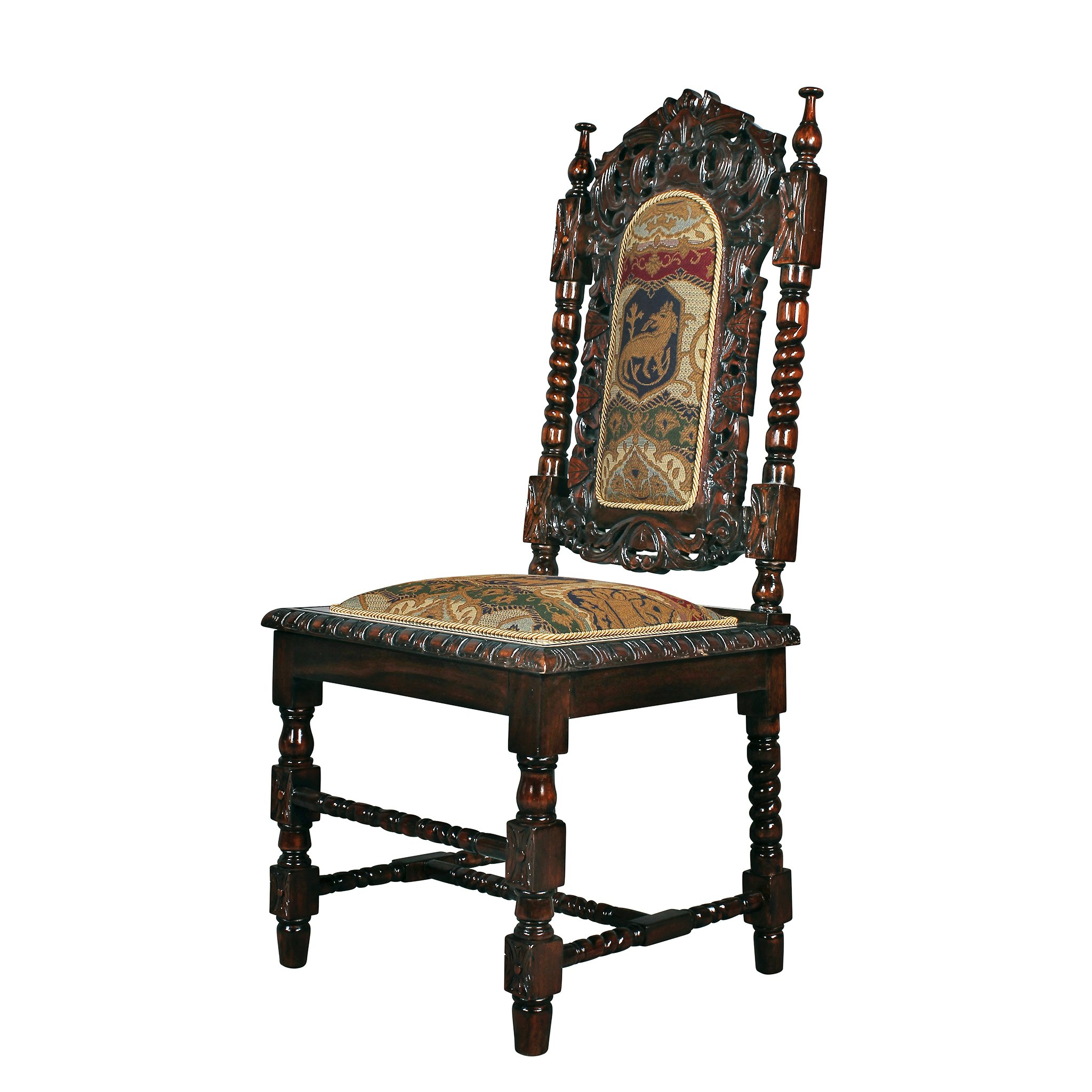 Toscano - Charles II Side Chair in Mahogany