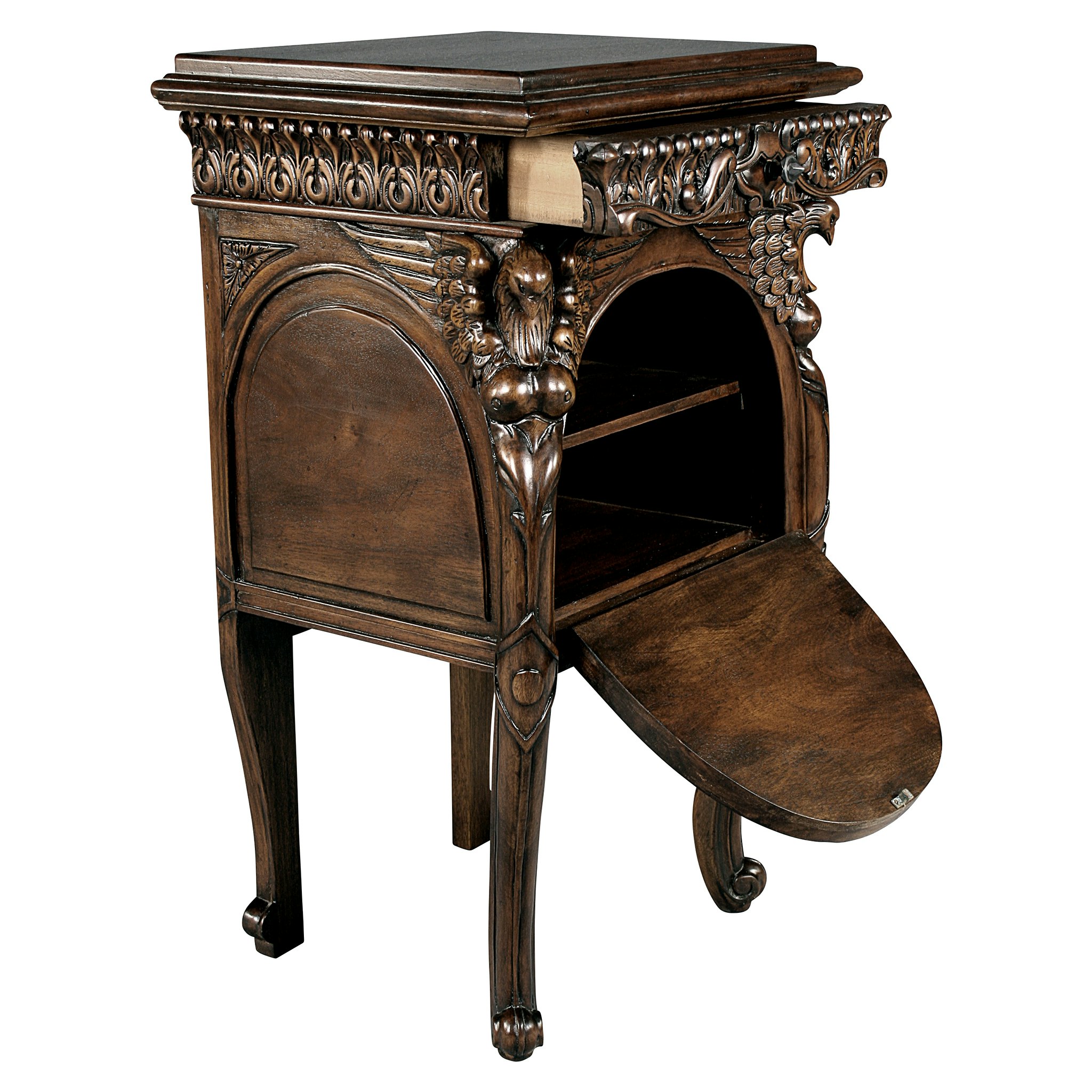 Toscano - Falconcrest Occasional Side Table in Mahogany