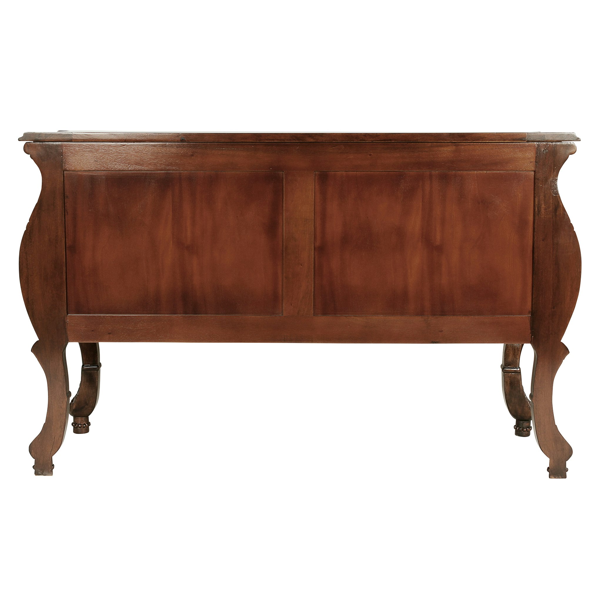 Toscano - Le Piccard Bombe Console Table in Cherry, Mahogany