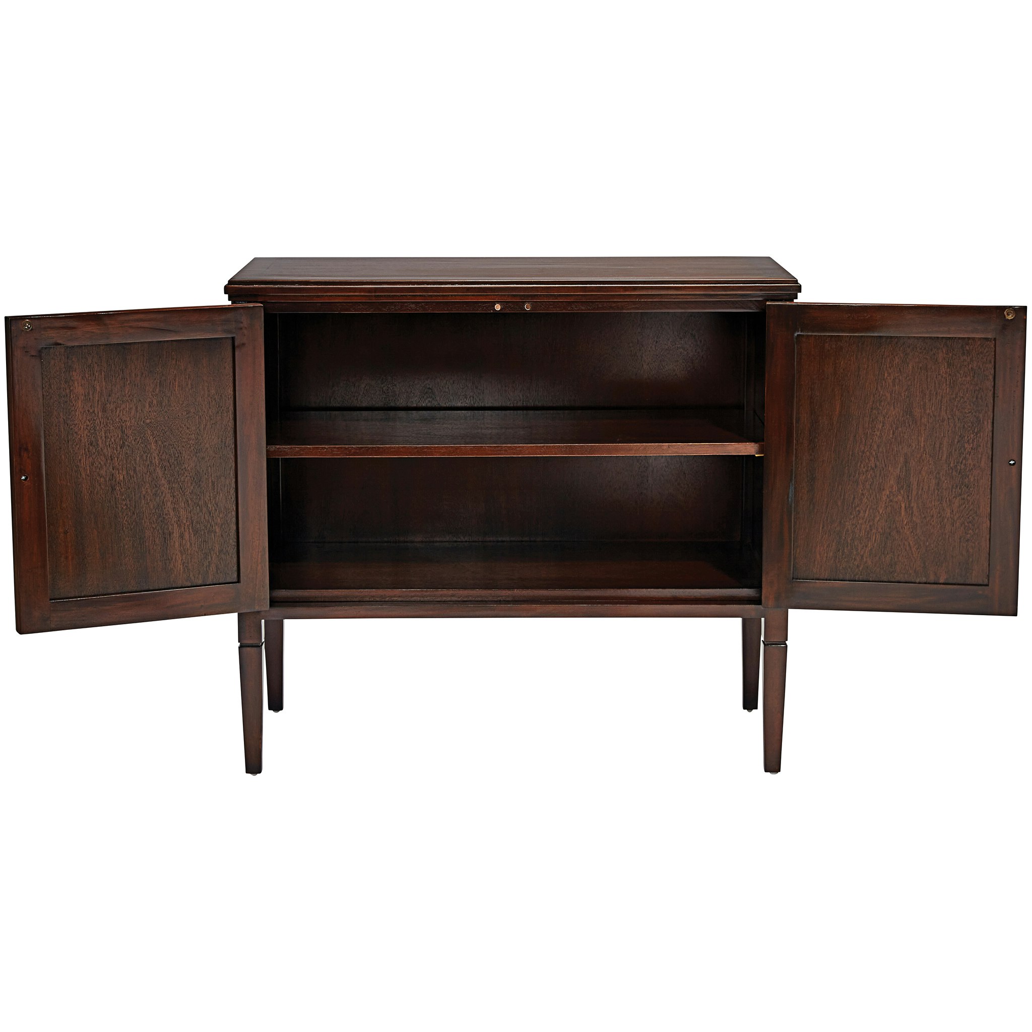 Toscano - Canterbury Abbey Gothic Cabinet Console Table in Walnut, Mahogany