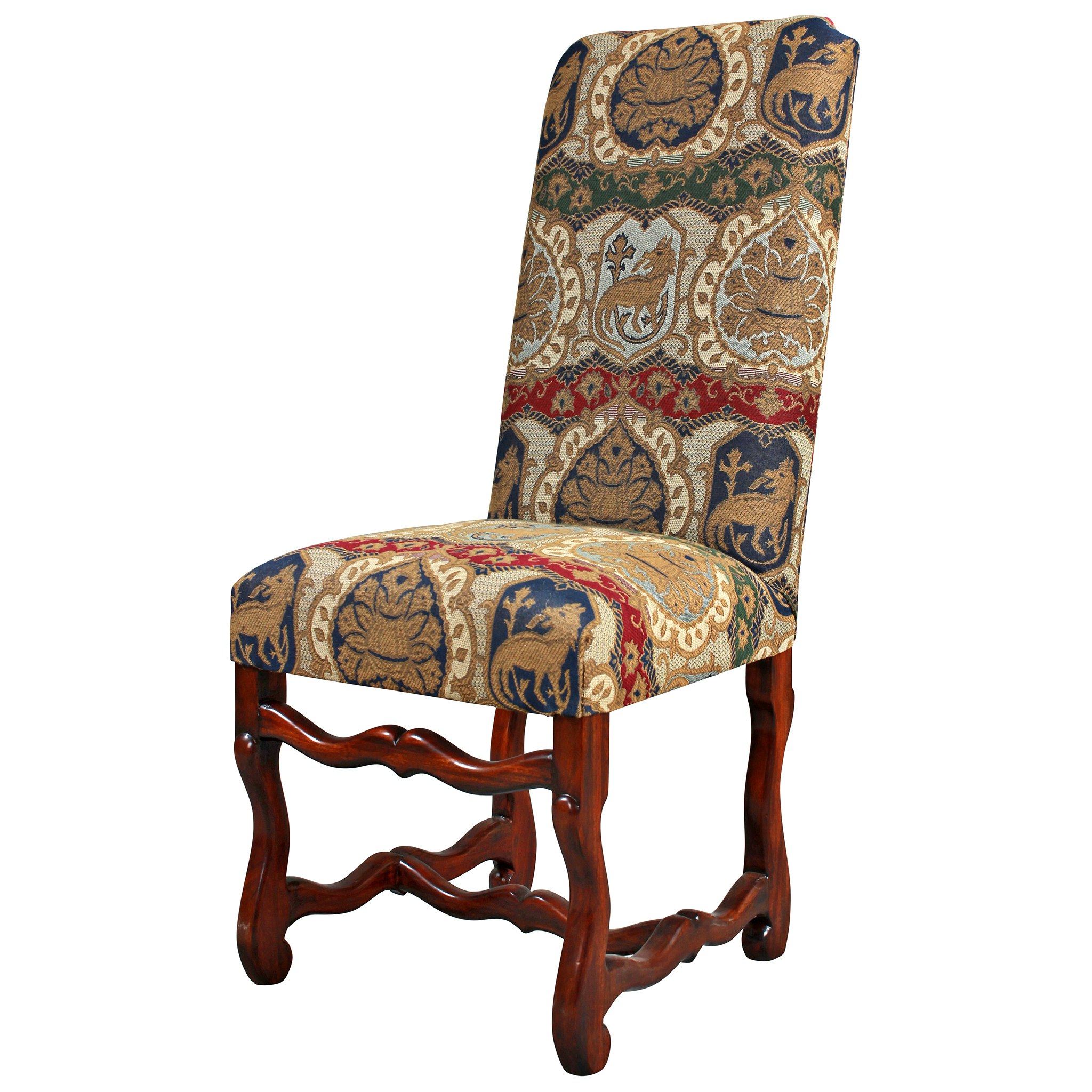 Toscano - Chateau DuMonde Coat of Arms Dining Side Chair in Mahogany