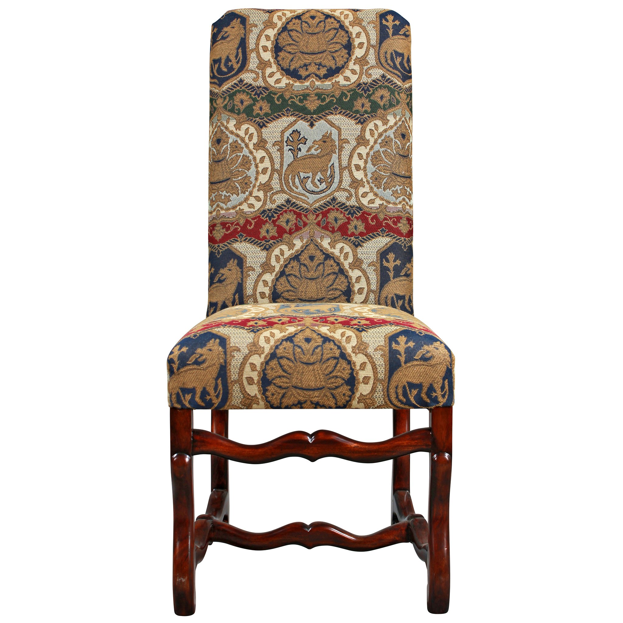 Toscano - Chateau DuMonde Coat of Arms Dining Side Chair in Mahogany