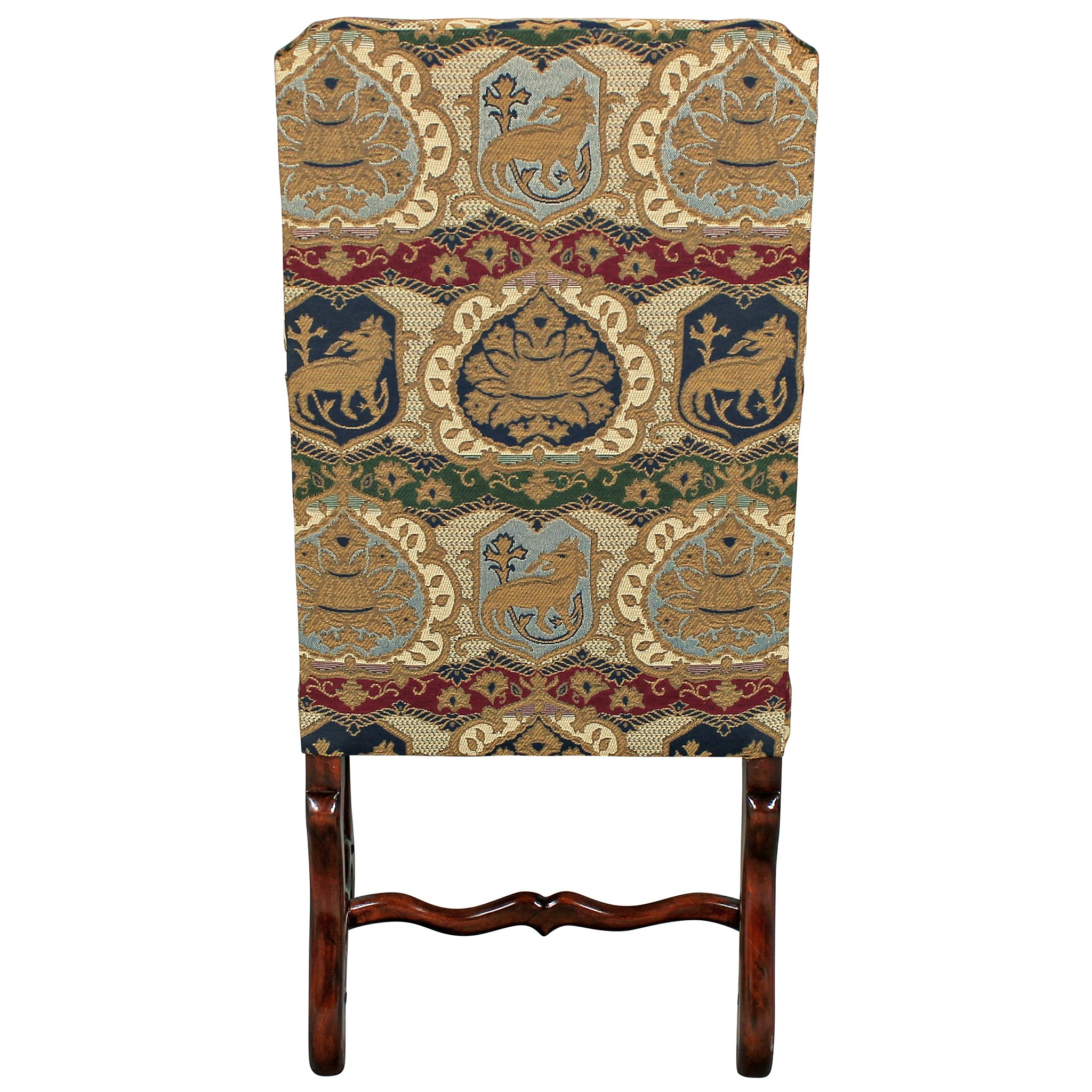 Toscano - Chateau DuMonde Coat of Arms Dining Armchair in Cherry, Mahogany