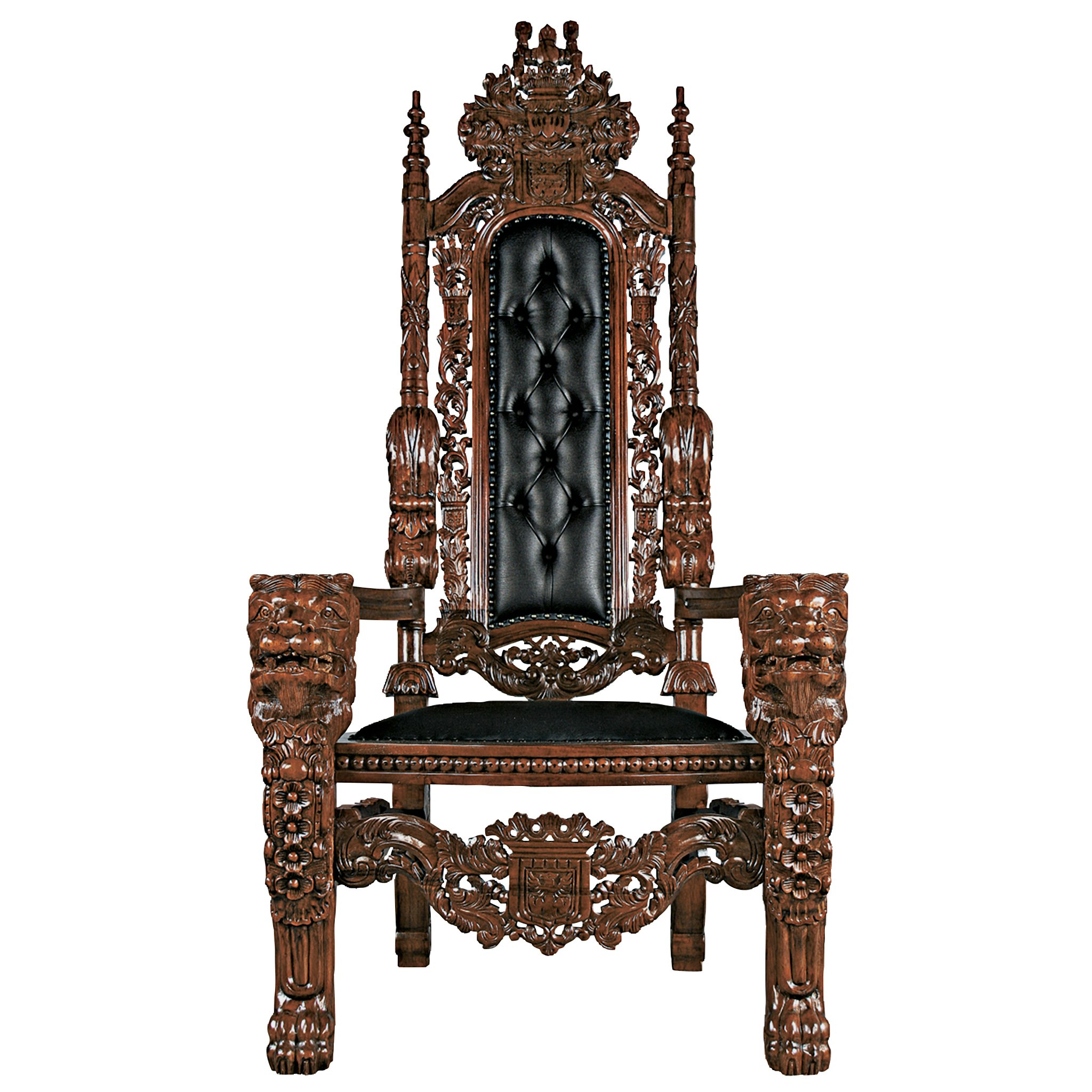 Toscano™ The Lord Raffles Lion Throne Chair - Leather