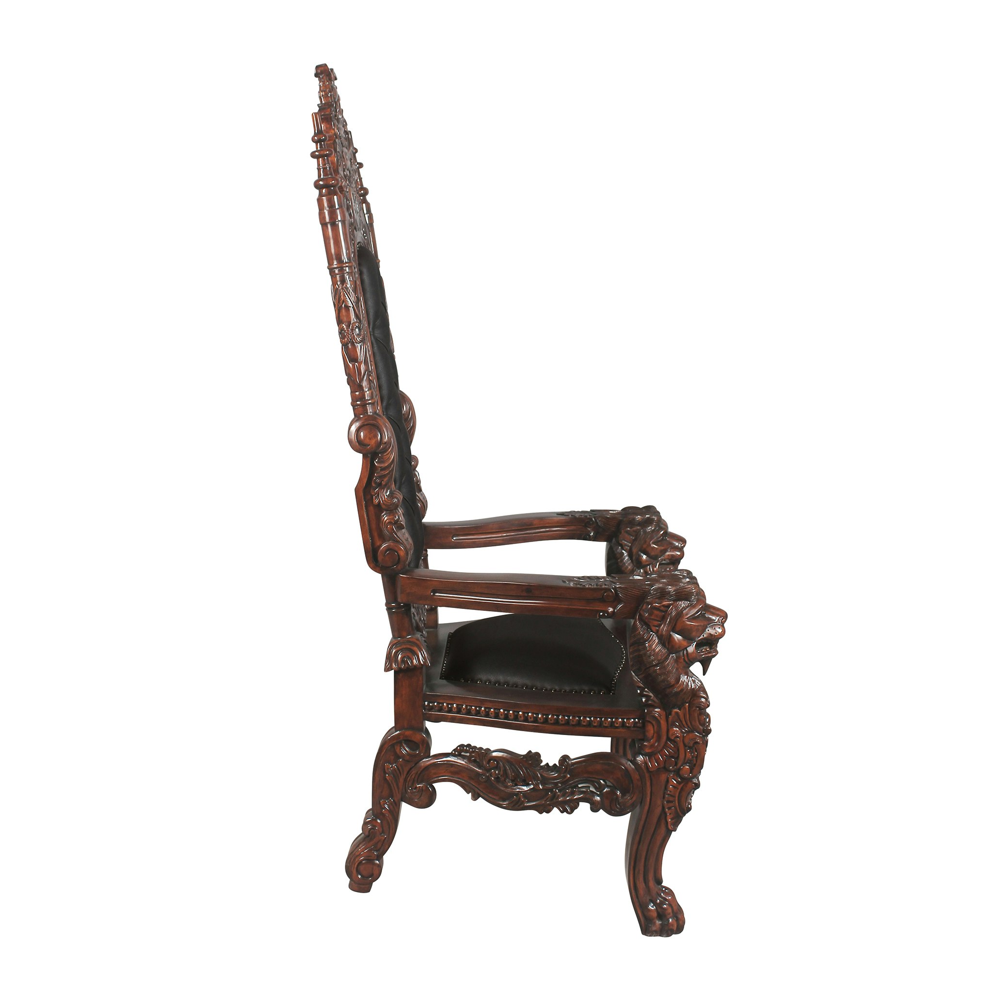 Toscano™ The Lord Raffles Lion Throne Chair - Leather