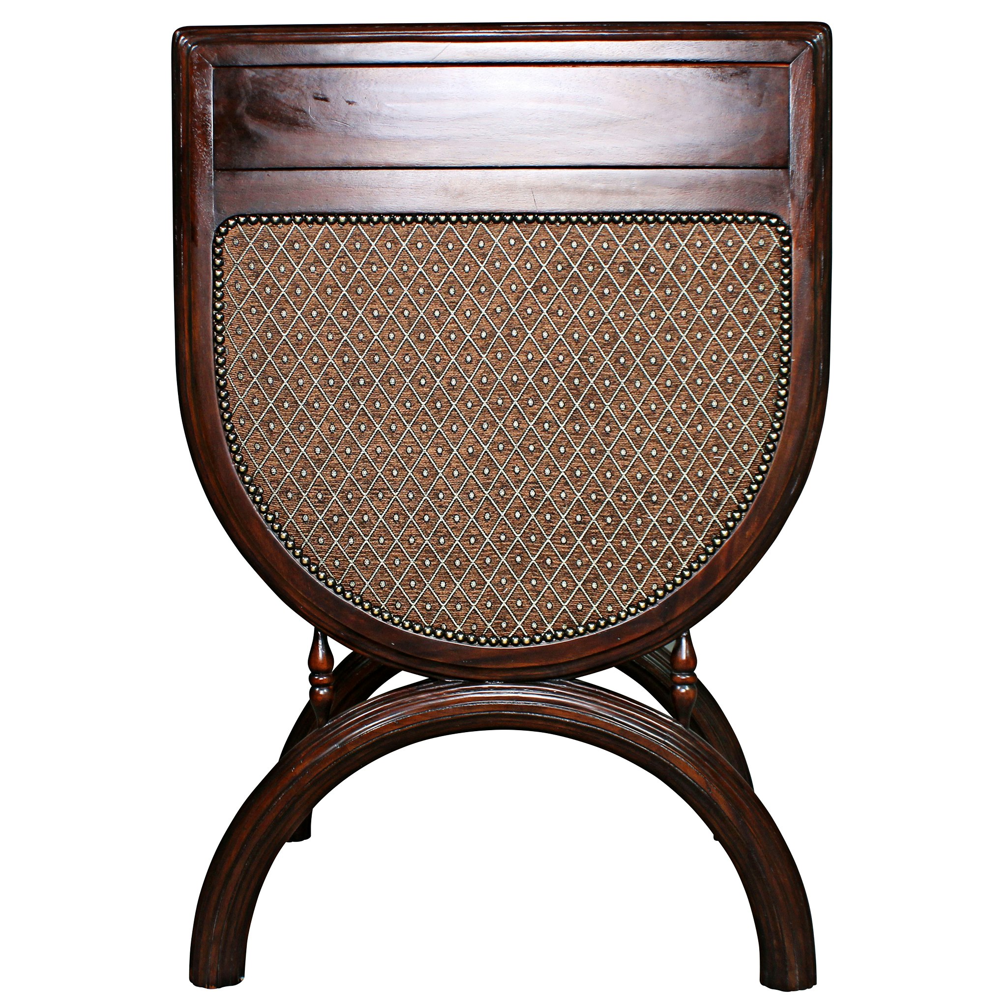 Toscano™ Renaissance San Lorenzo Chair - Brown, Fabric/Mahogany