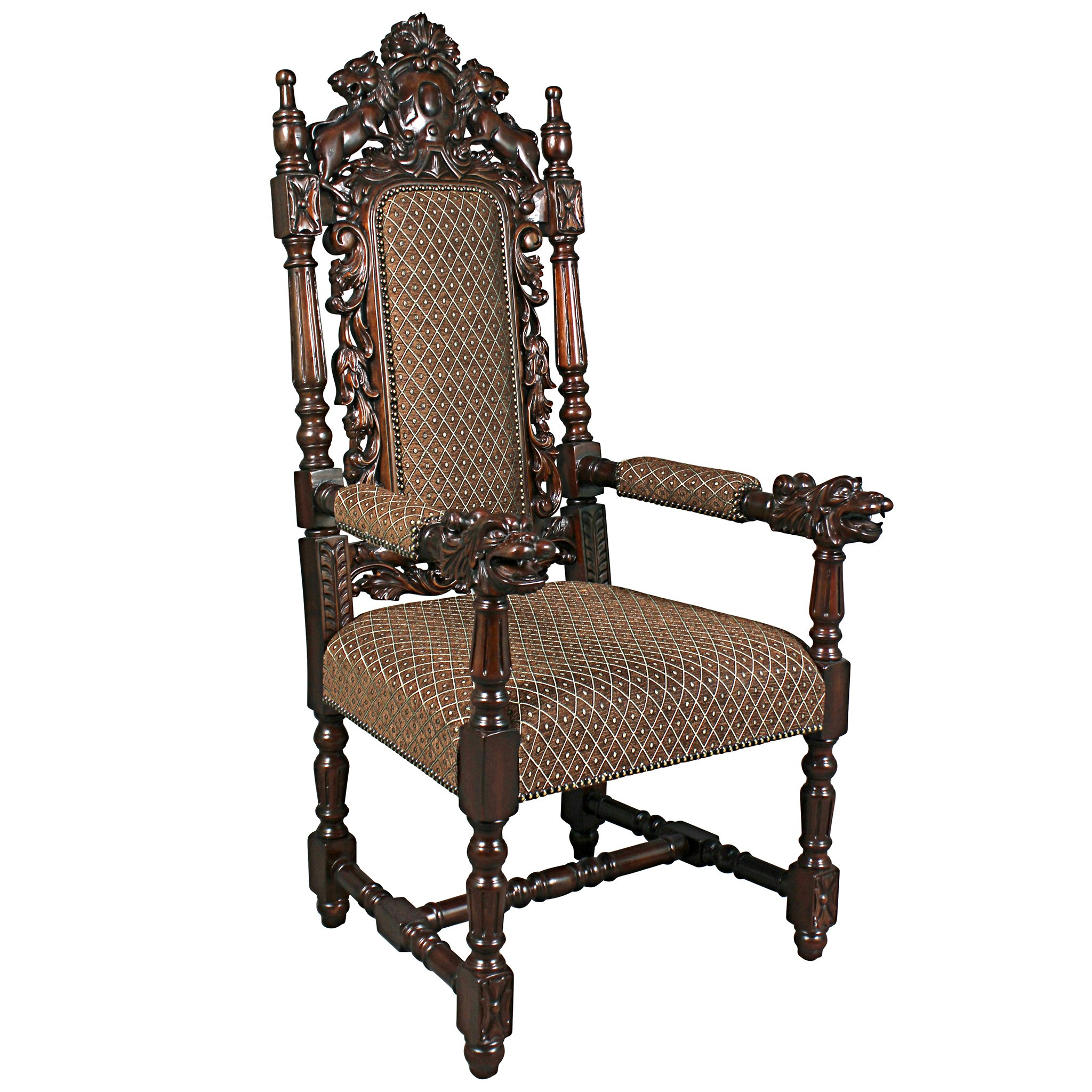 Toscano™ The Grand Occasion Heraldic Armchair - Mahogany