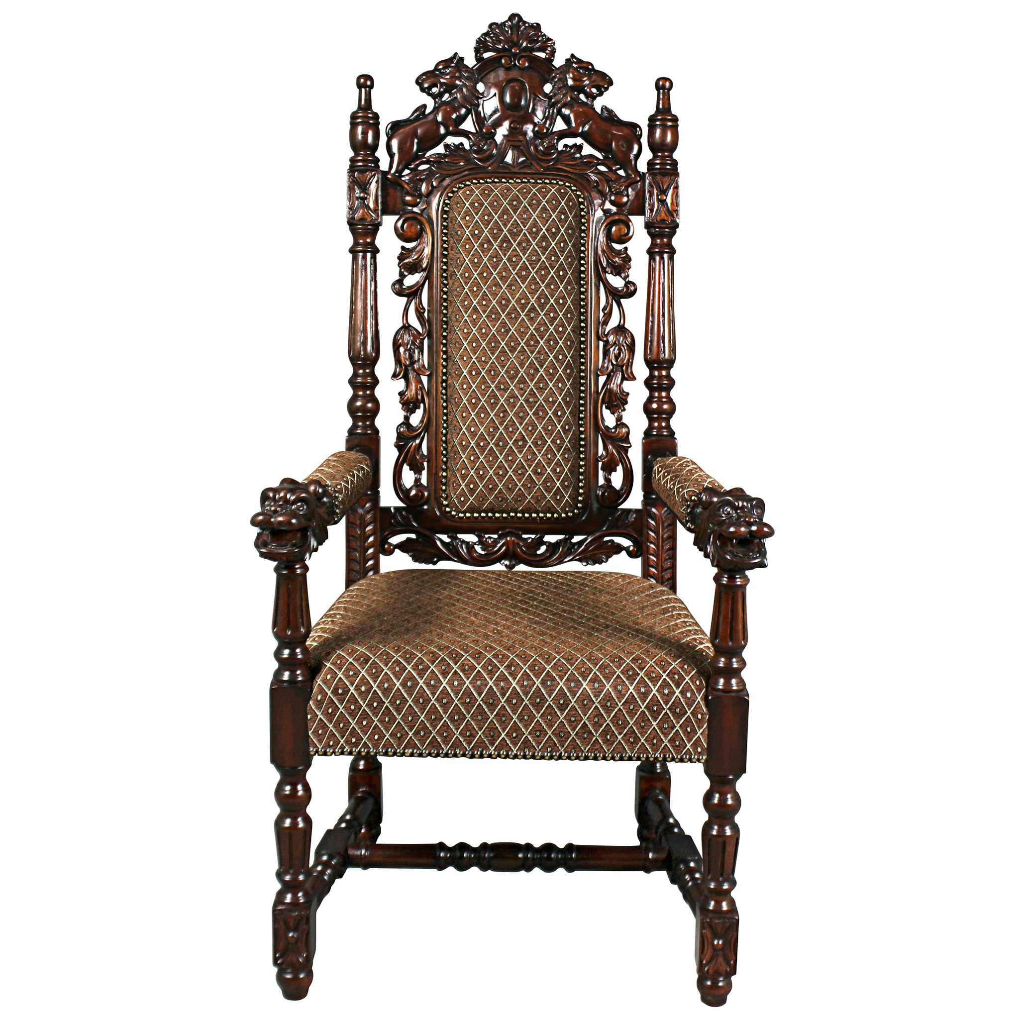 Toscano™ The Grand Occasion Heraldic Armchair - Mahogany