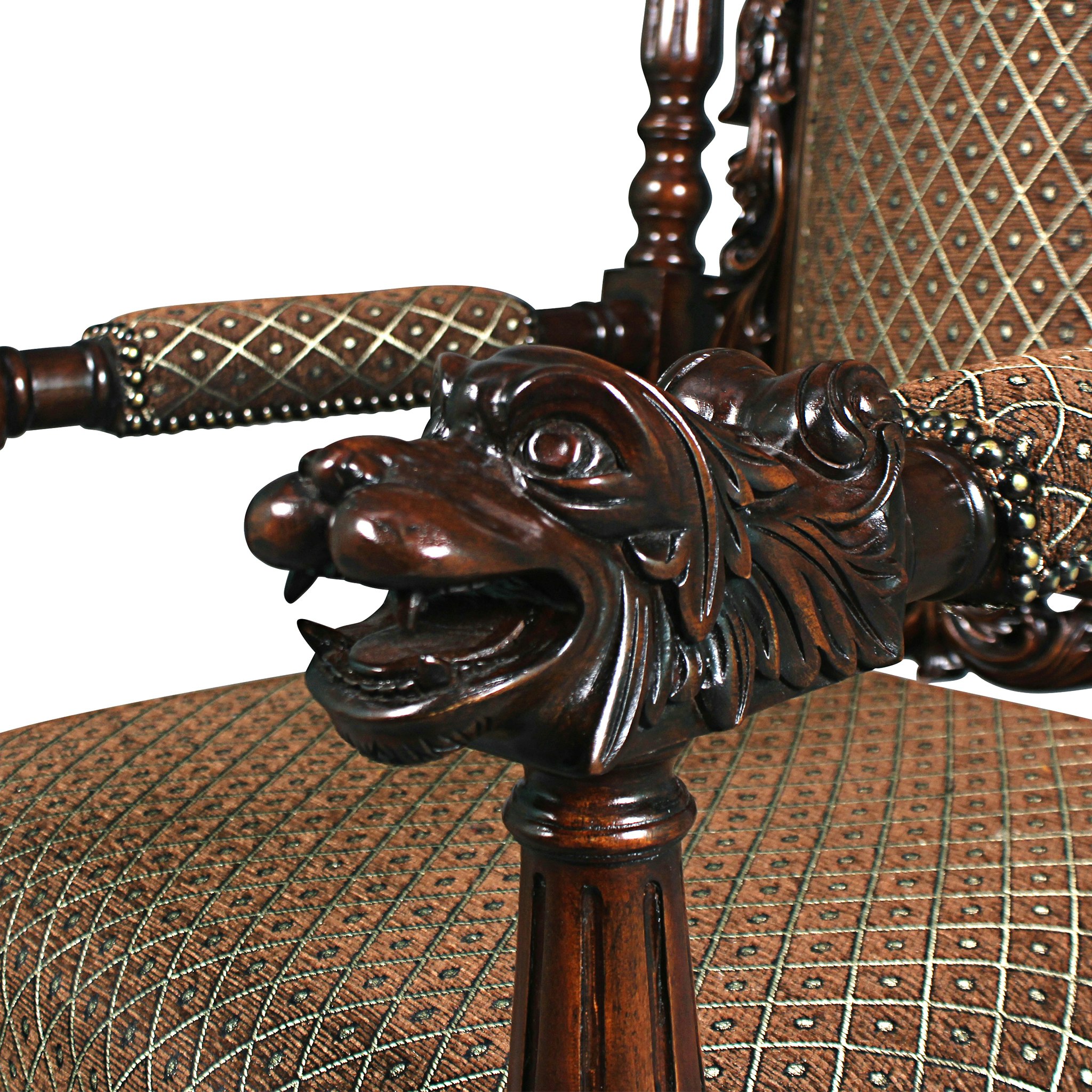 Toscano™ The Grand Occasion Heraldic Armchair - Mahogany