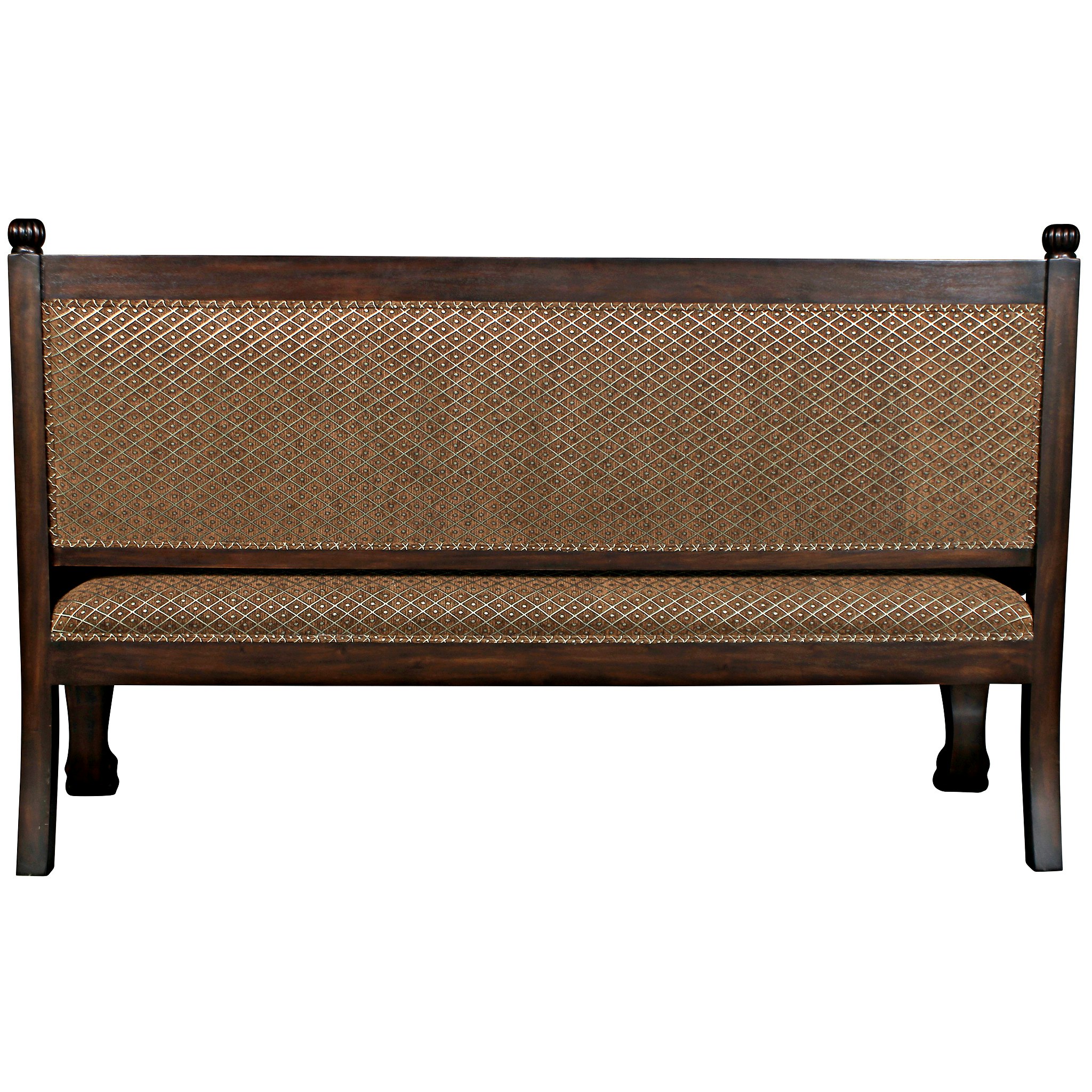 Toscano - Lord Raffles Winged Lion Settee Bench in Cherry, Mahogany