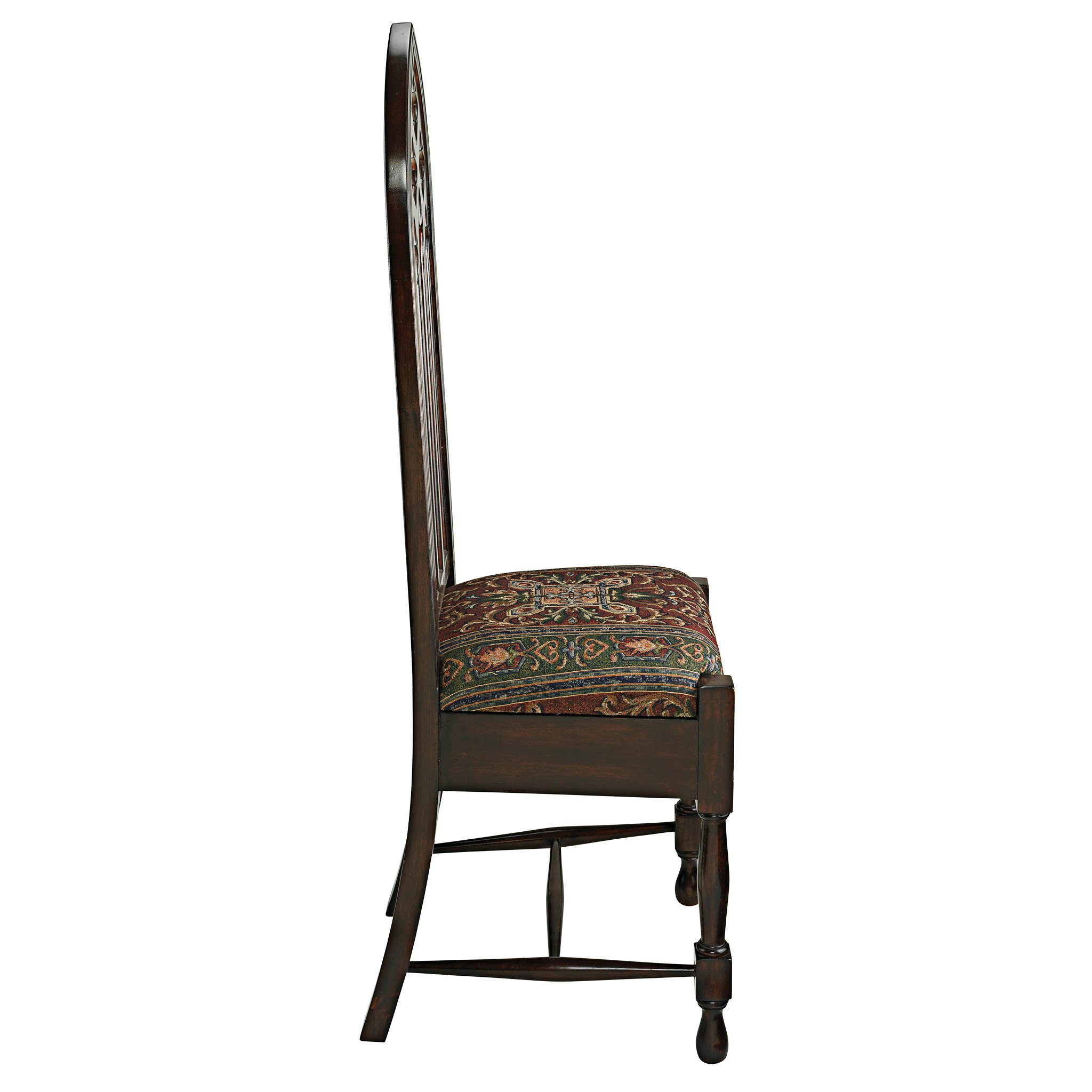 Toscano™ Viollet-le-Duc Gothic Cathedral Side Chair - Mahogany