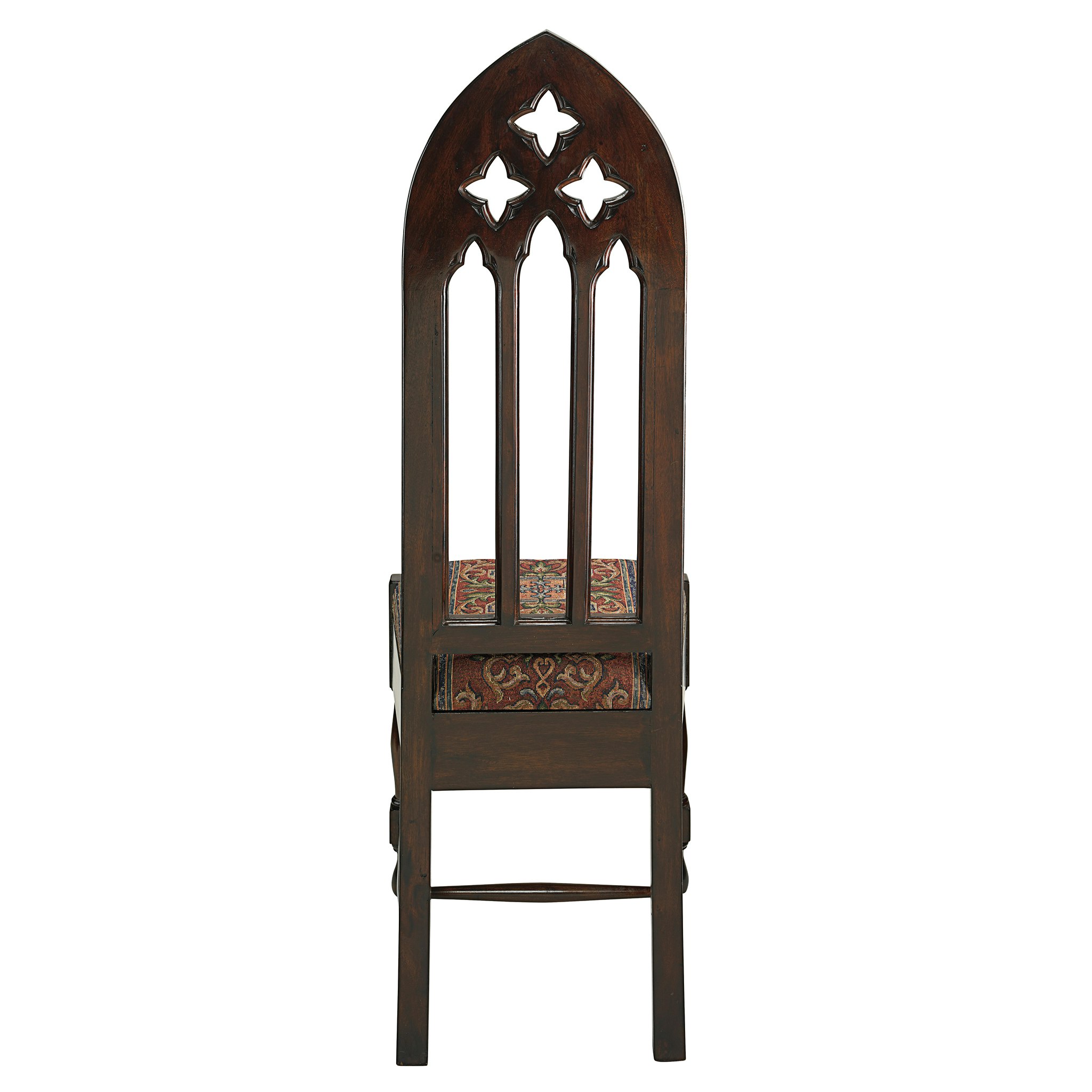 Toscano™ Viollet-le-Duc Gothic Cathedral Side Chair - Mahogany