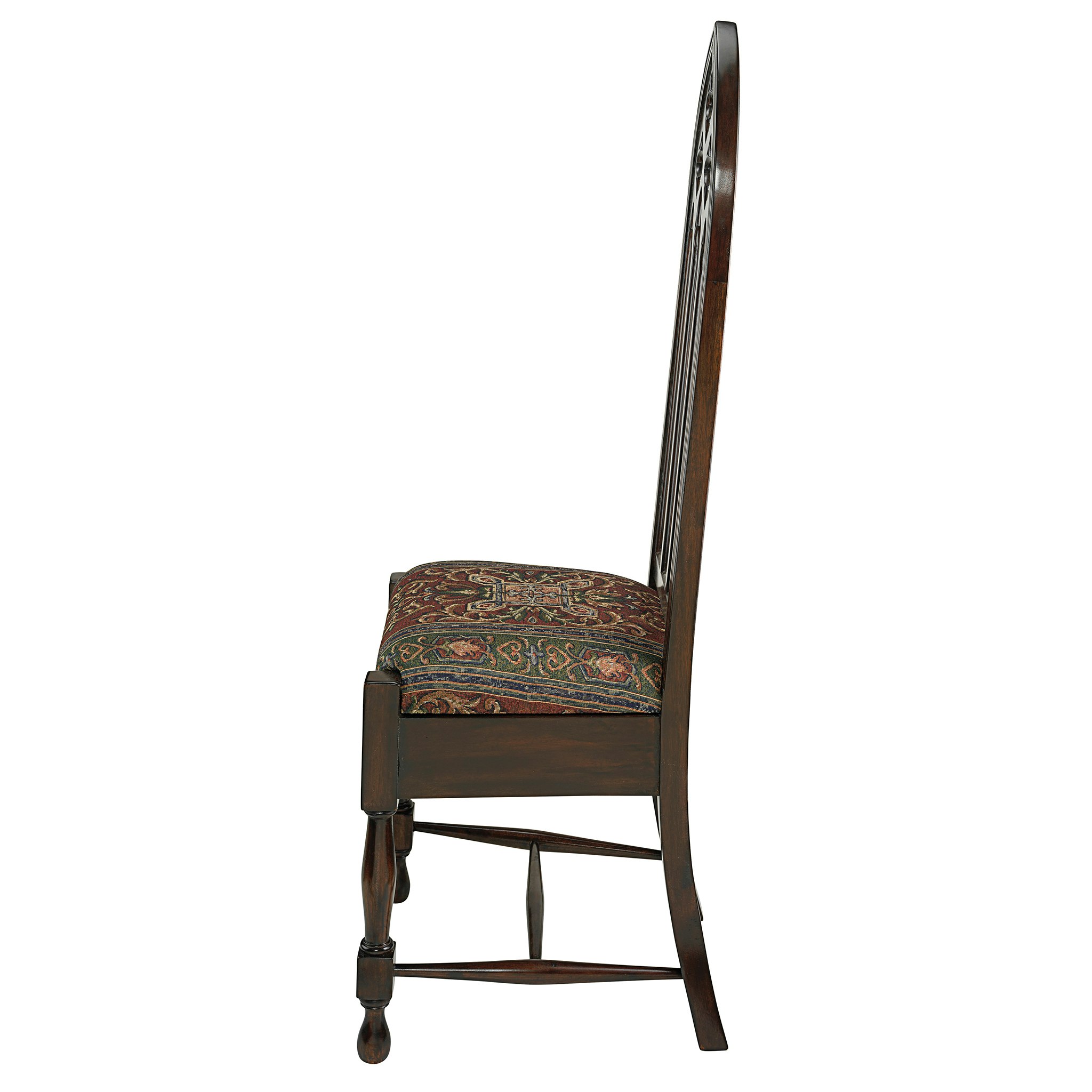 Toscano™ Viollet-le-Duc Gothic Cathedral Side Chair - Mahogany