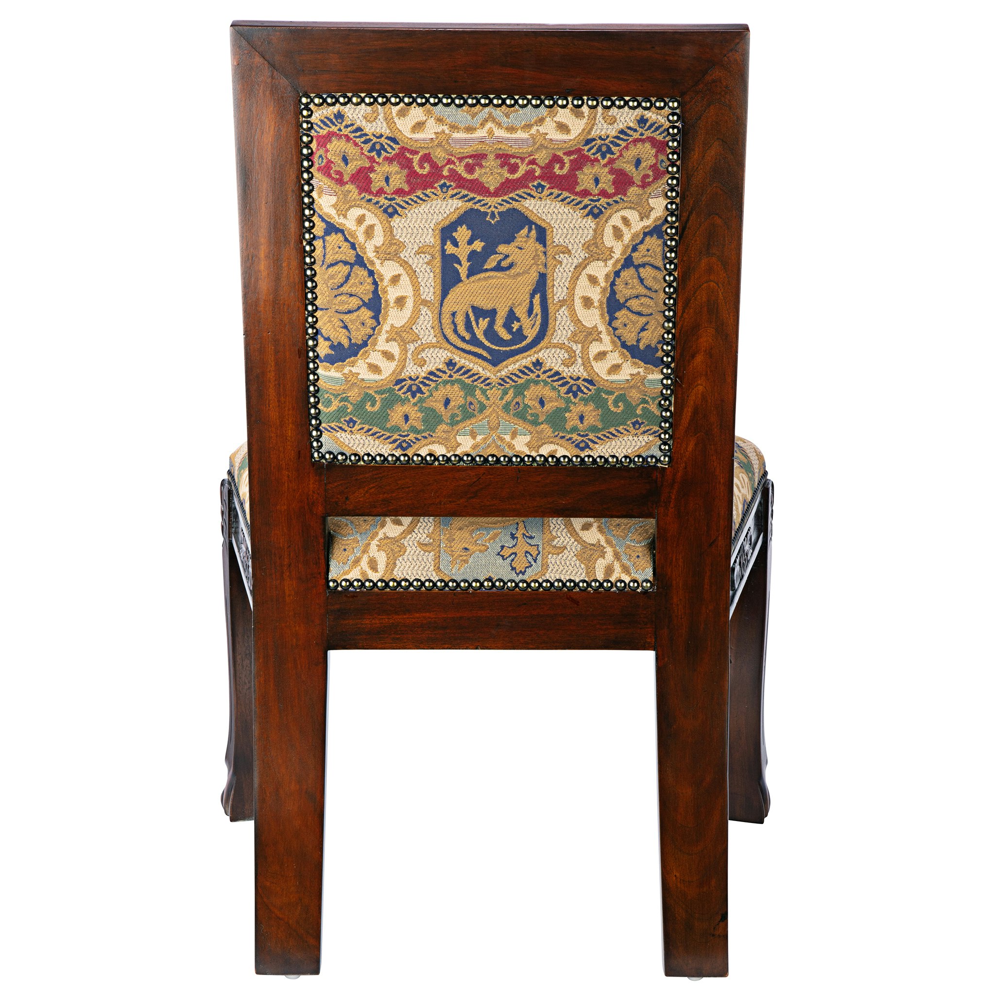 Toscano - Beardsley Heraldic Lion Side Chair in Mahogany