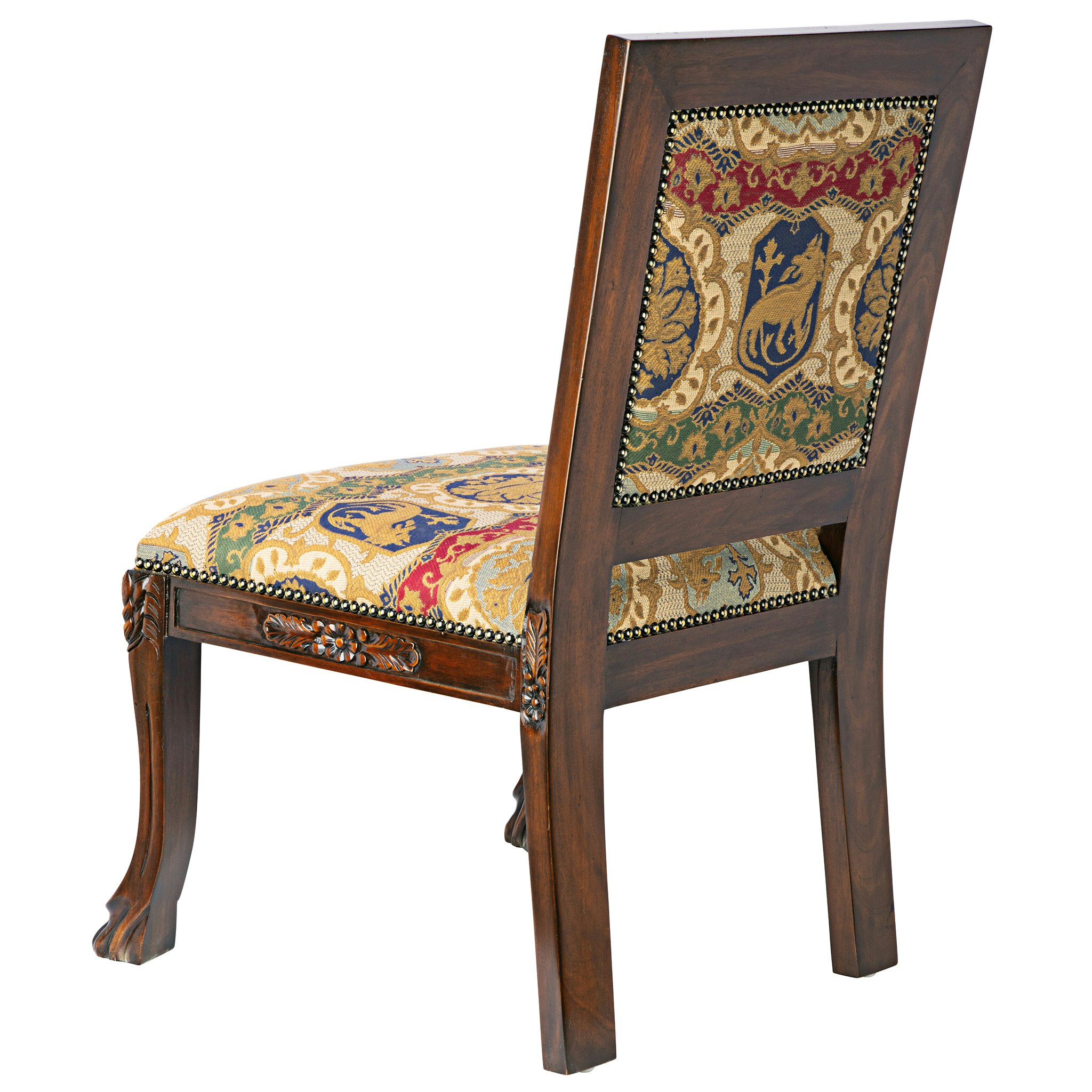 Toscano - Beardsley Heraldic Lion Side Chair in Mahogany