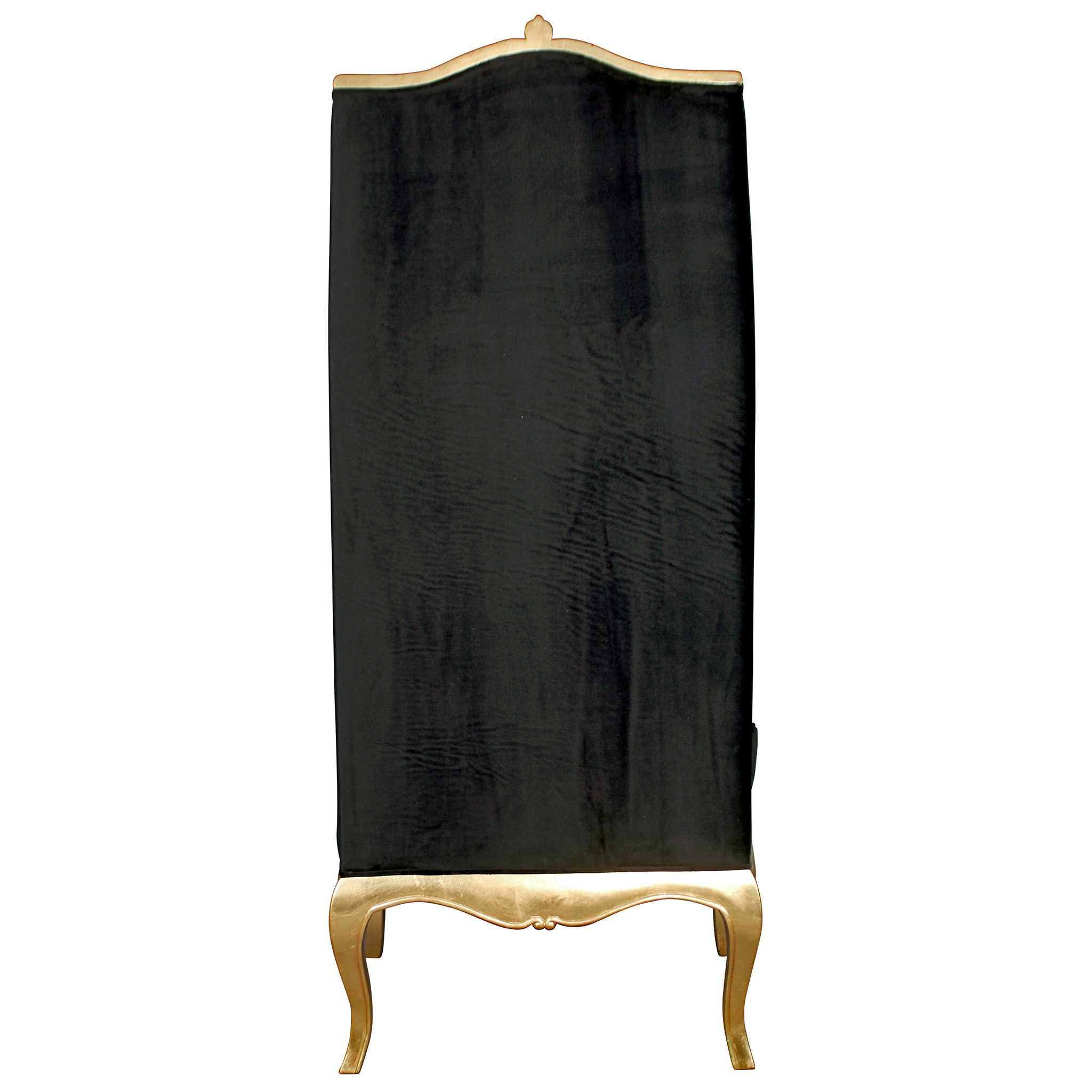 Toscano - Contemporary Palazzo Ducale Throne Chair in Ebony, Velvet