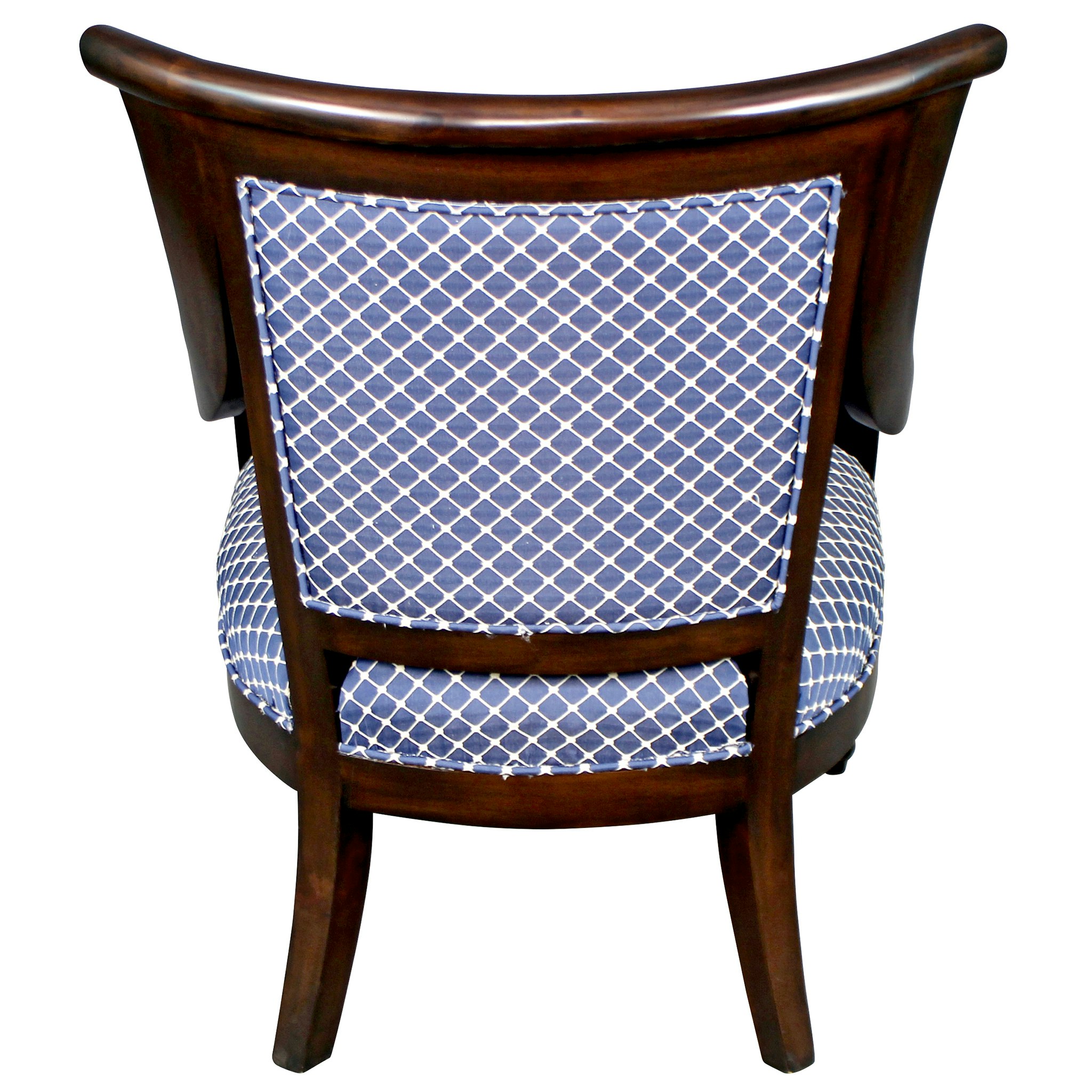 Toscano™ Holdsworth House Library Armchair - Fabric/Mahogany