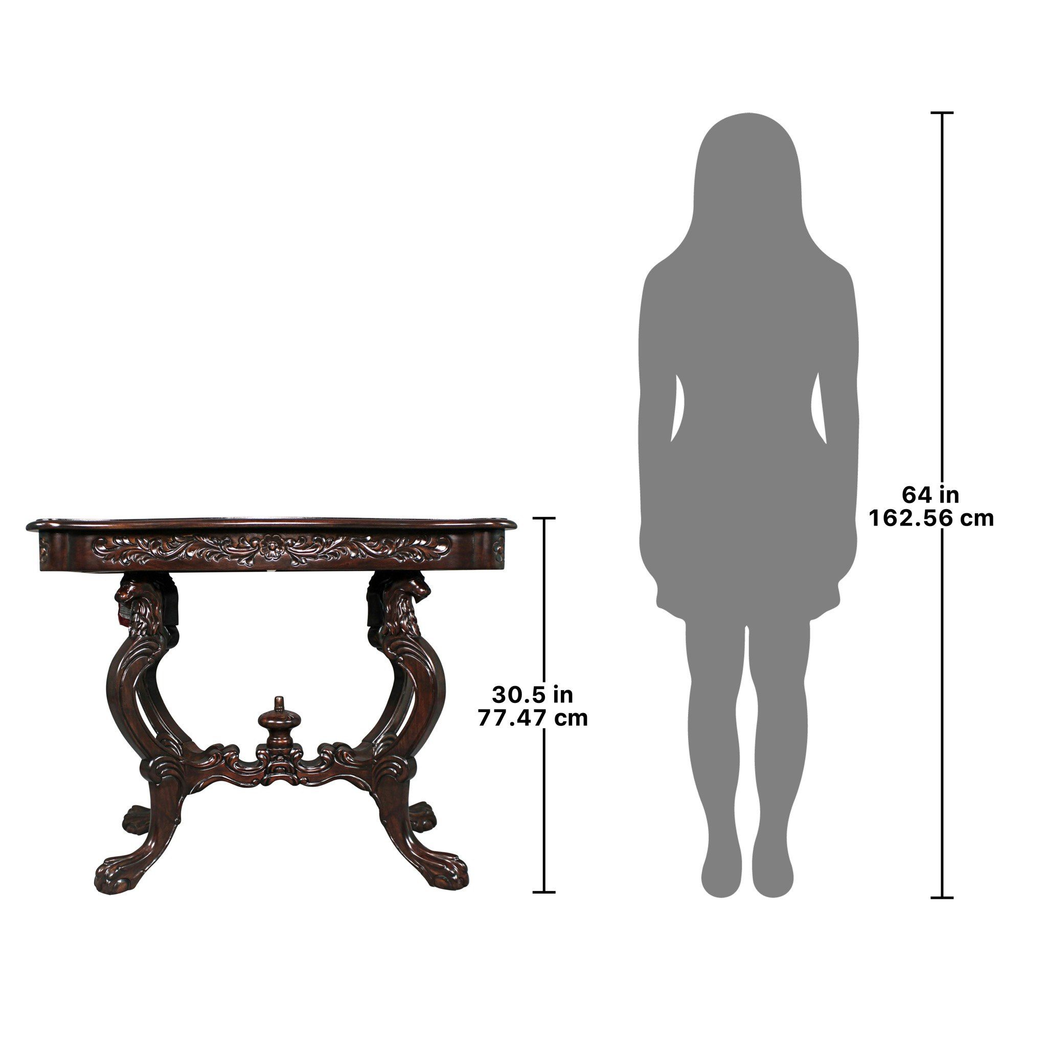 Toscano - Topsham Manor Console Table in Cherry, Mahogany