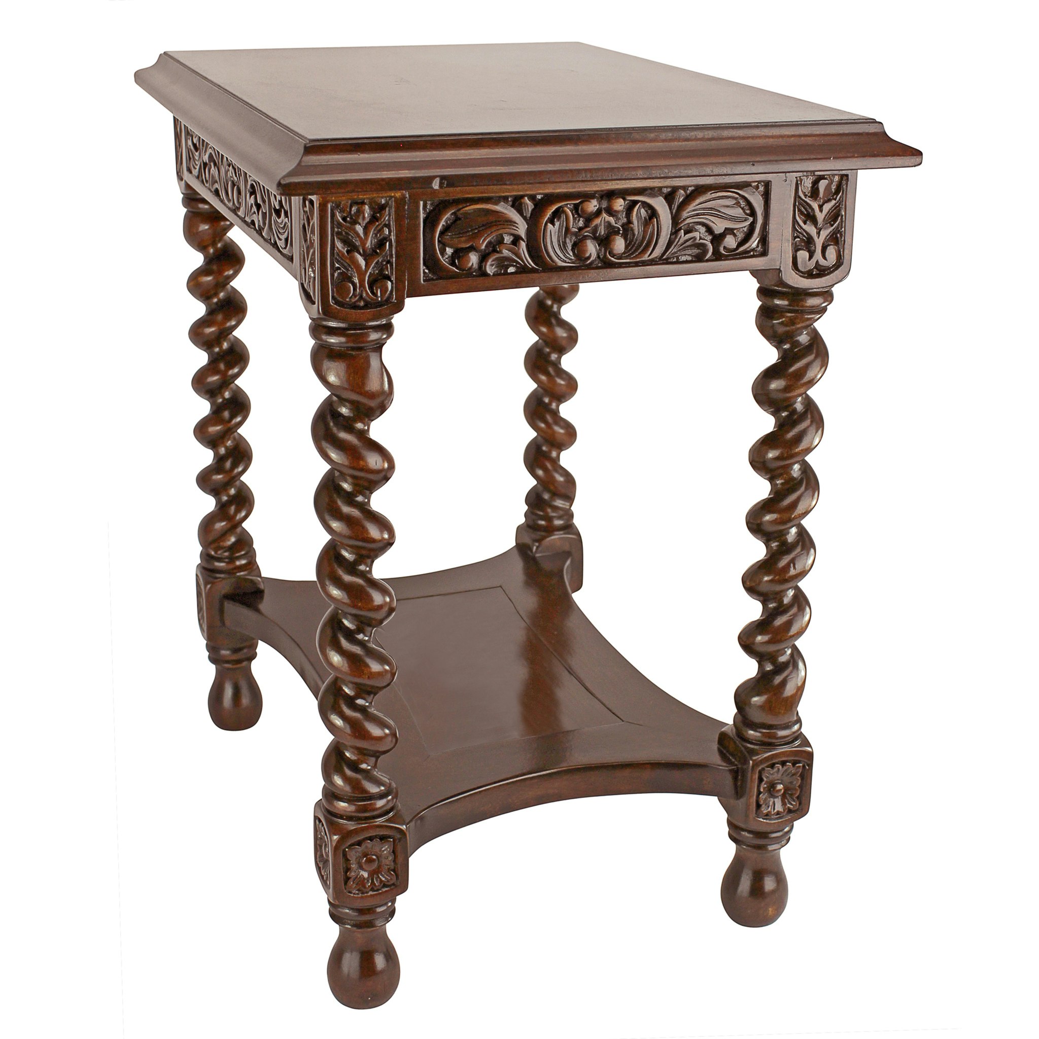 Toscano - Camberwell Manor Medieval Petite Side Table in Mahogany