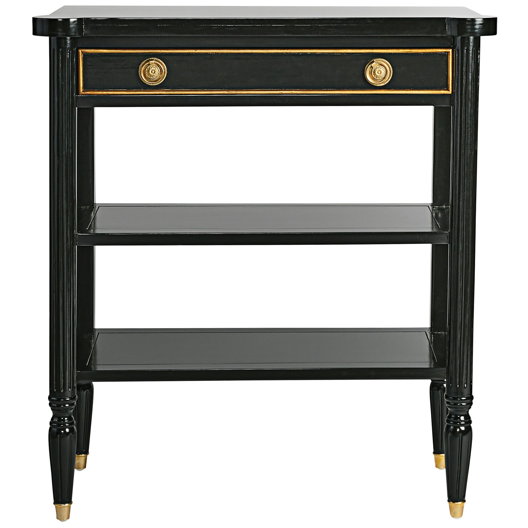 Toscano - Montmartre Ebonized French Console Table in Black, Mahogany