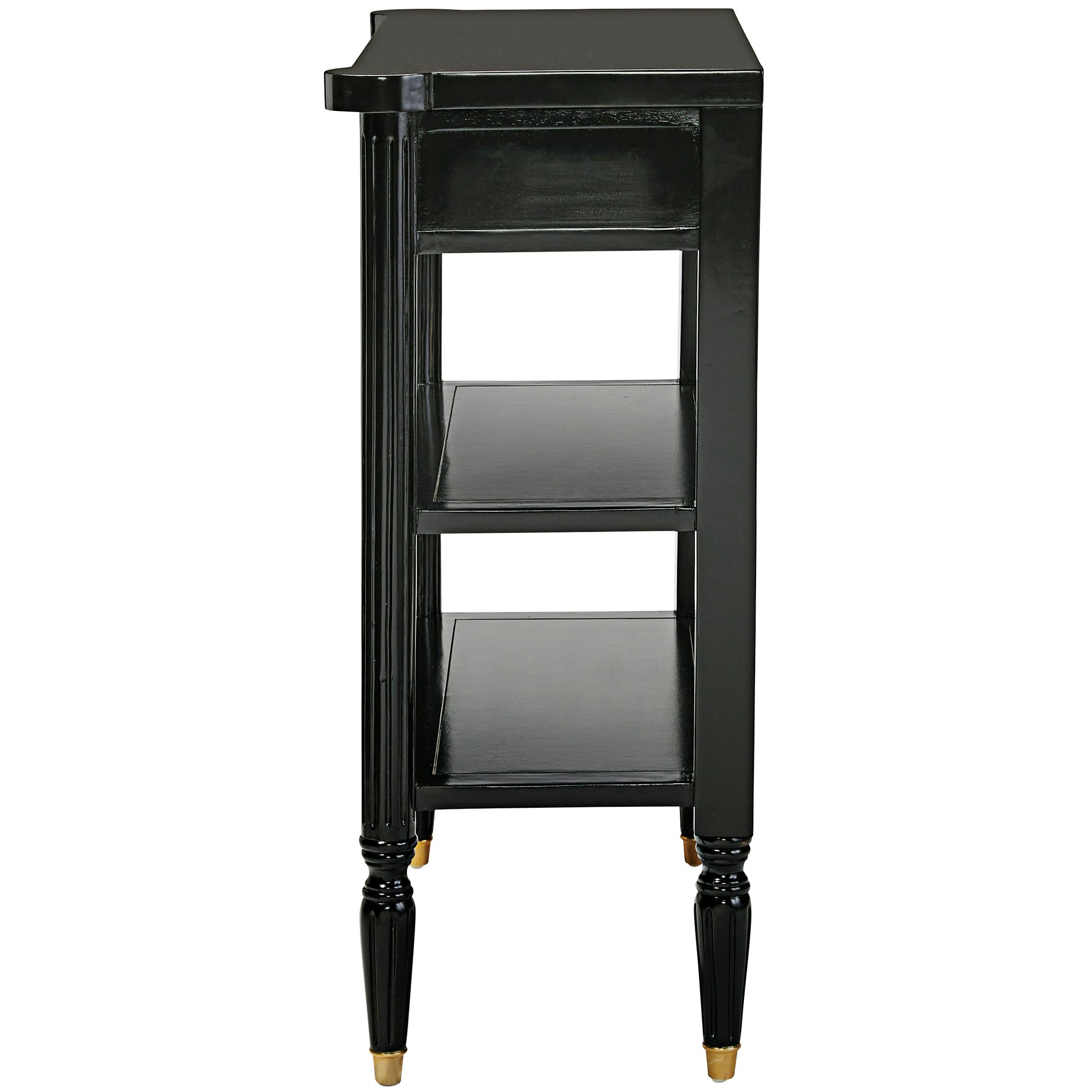 Toscano - Montmartre Ebonized French Console Table in Black, Mahogany